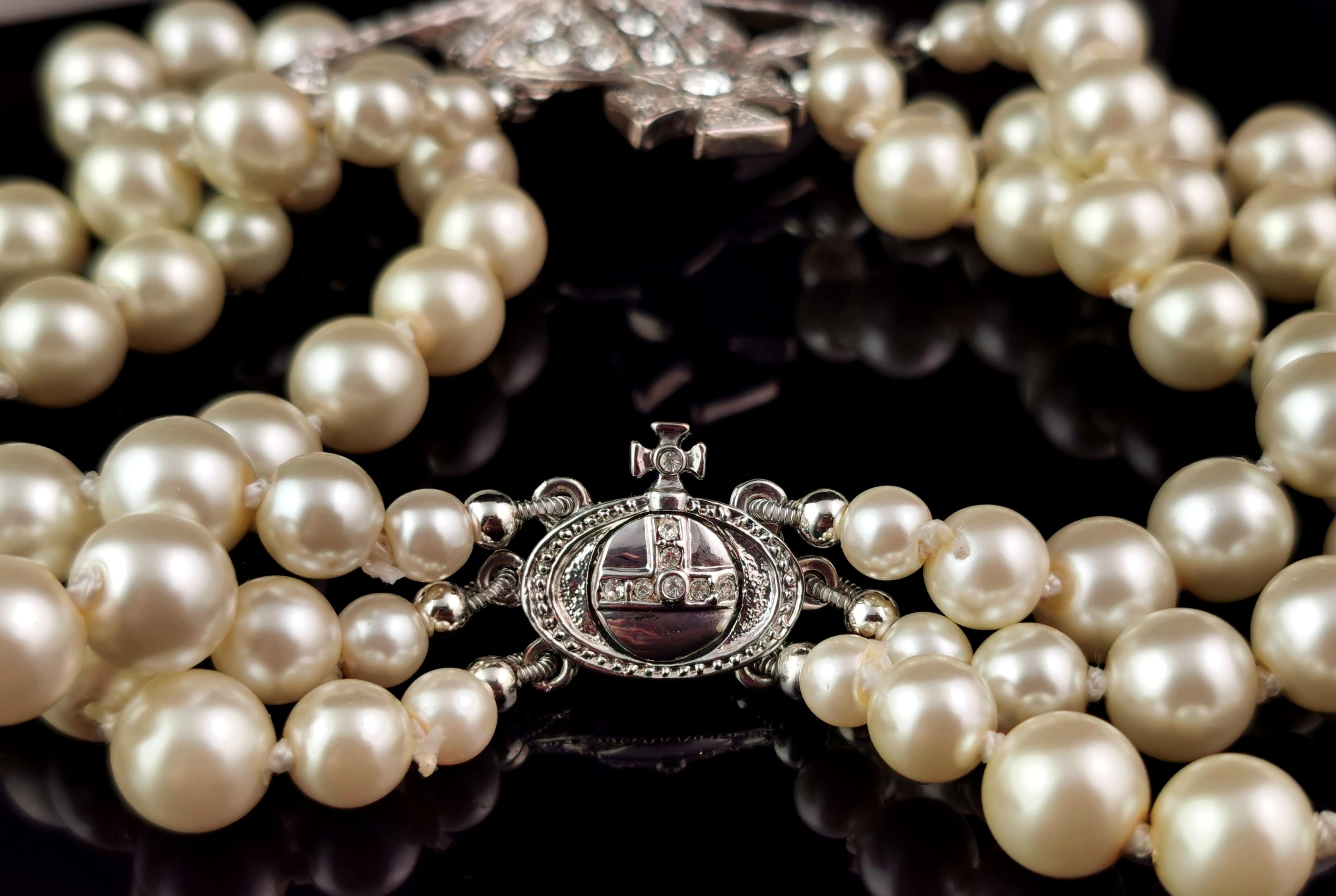 Vivienne Westwood Perlen-Halskette, kastenförmig  6