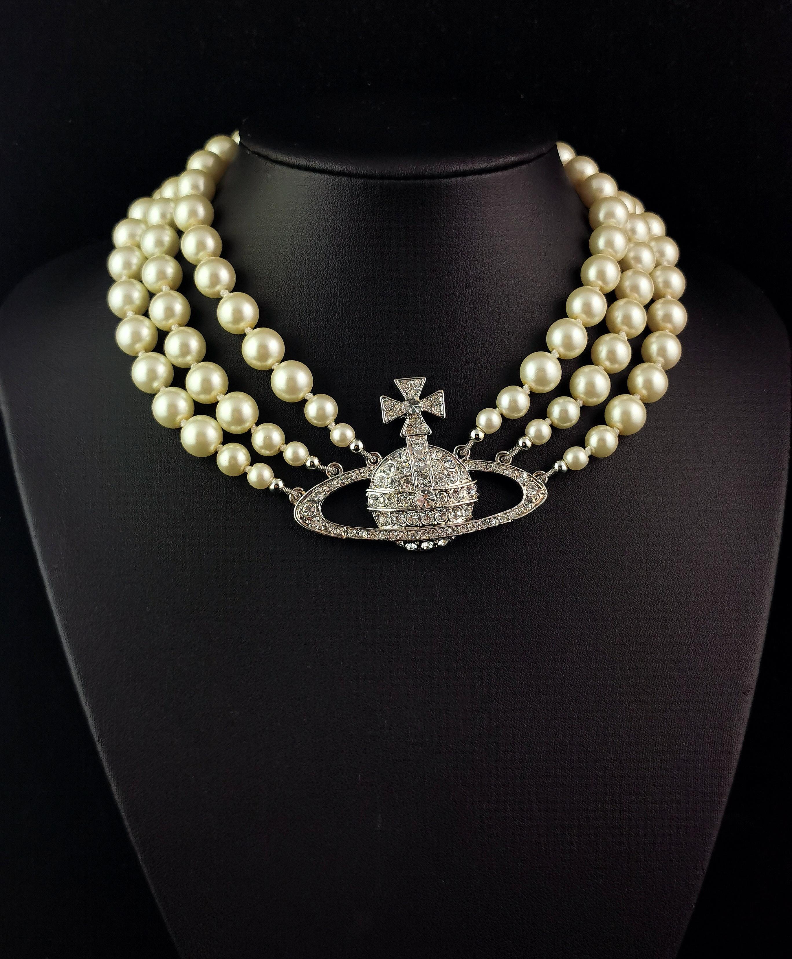 Vivienne Westwood Perlen-Halskette, kastenförmig  8