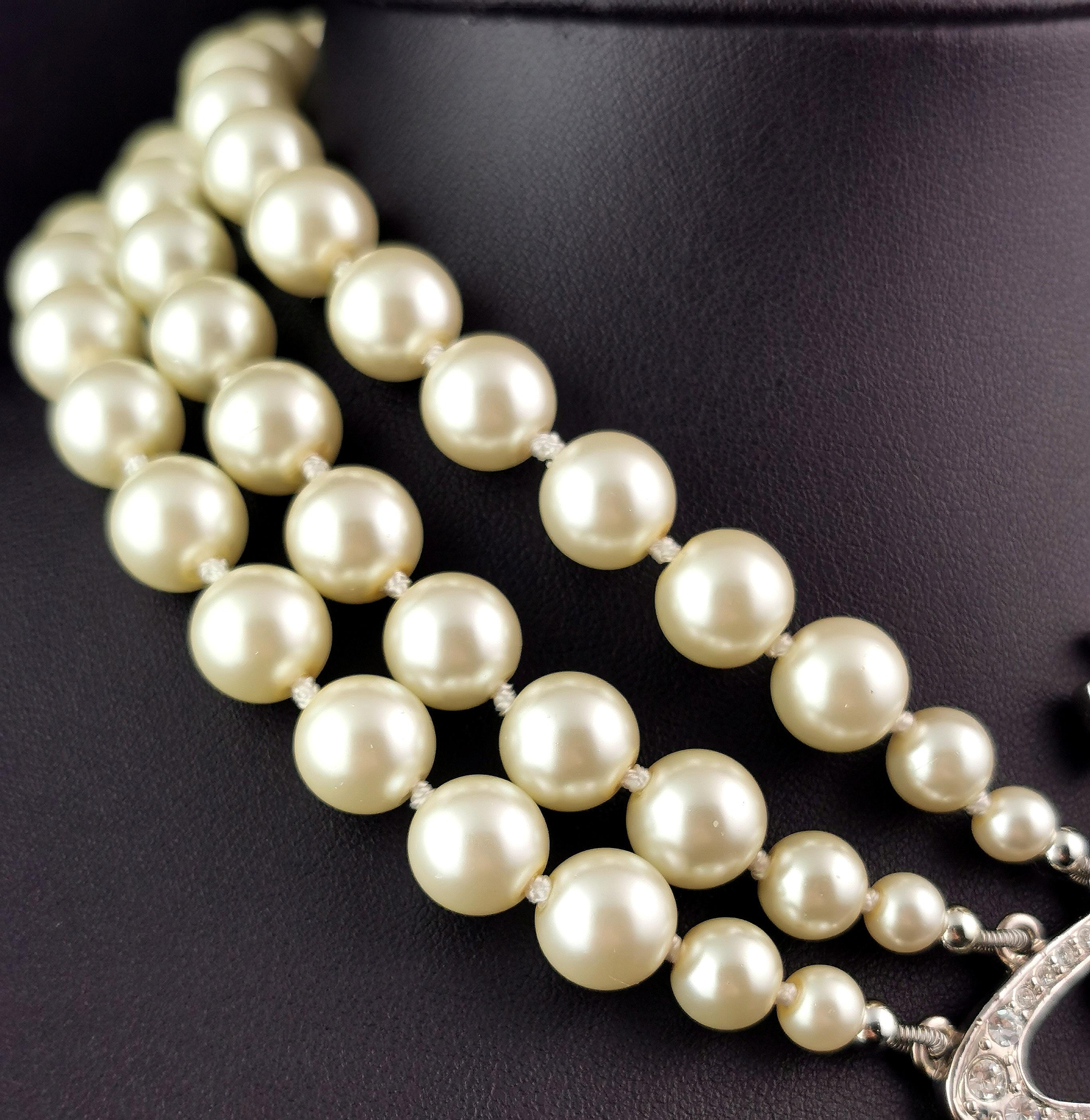 Vivienne Westwood Perlen-Halskette, kastenförmig  2