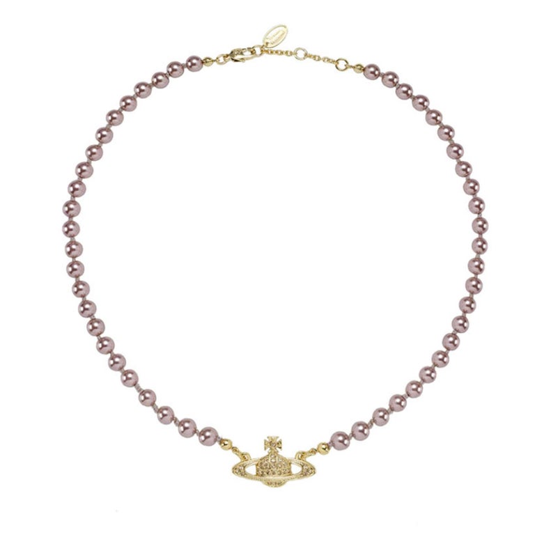 Pearl Choker Necklace Vivienne Westwood Gold Orb Necklace Vivienne