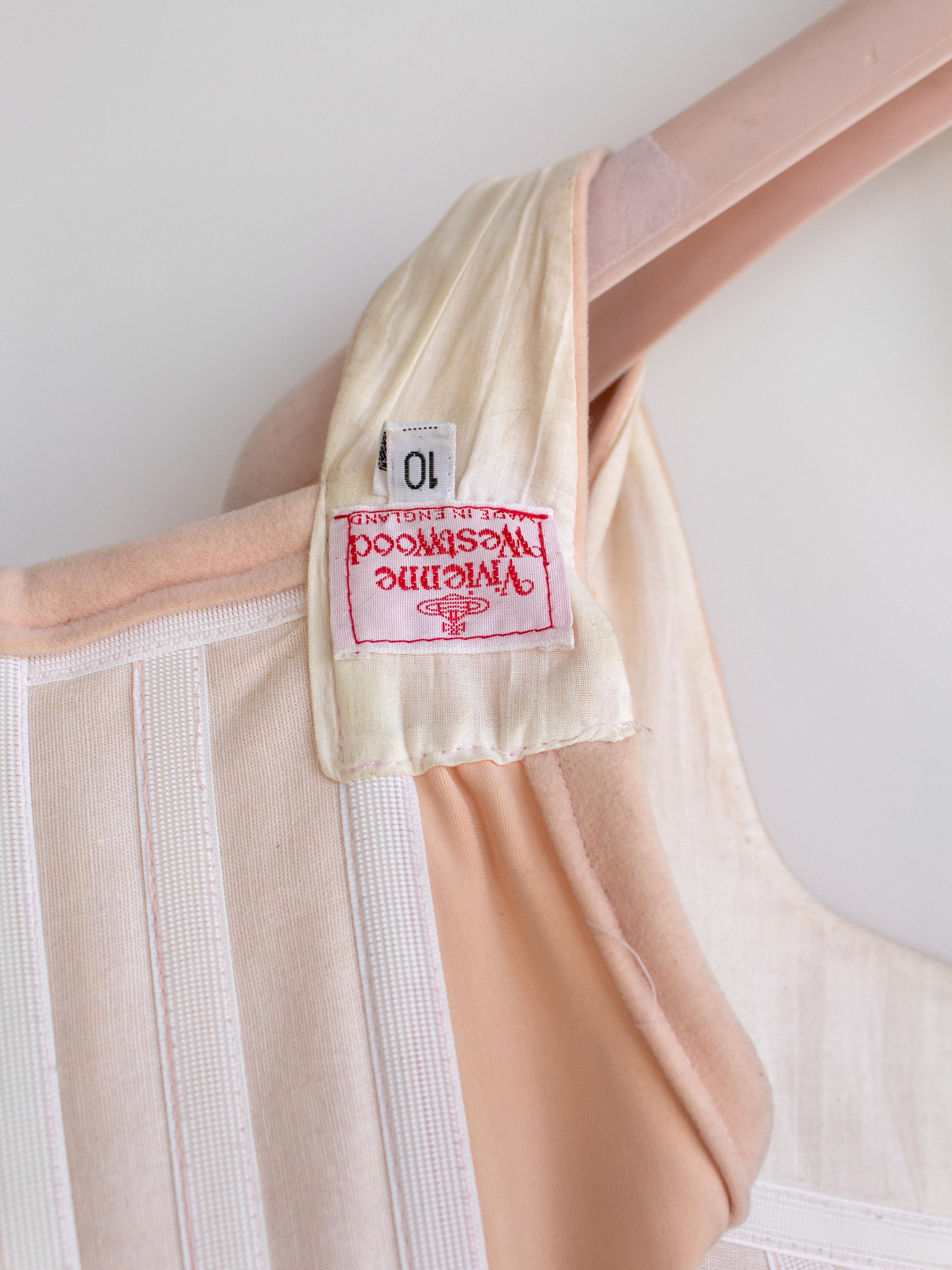 Vivienne Westwood Personally Owned 1989/1990 Pink Velvet Corset Floral Blouse 9