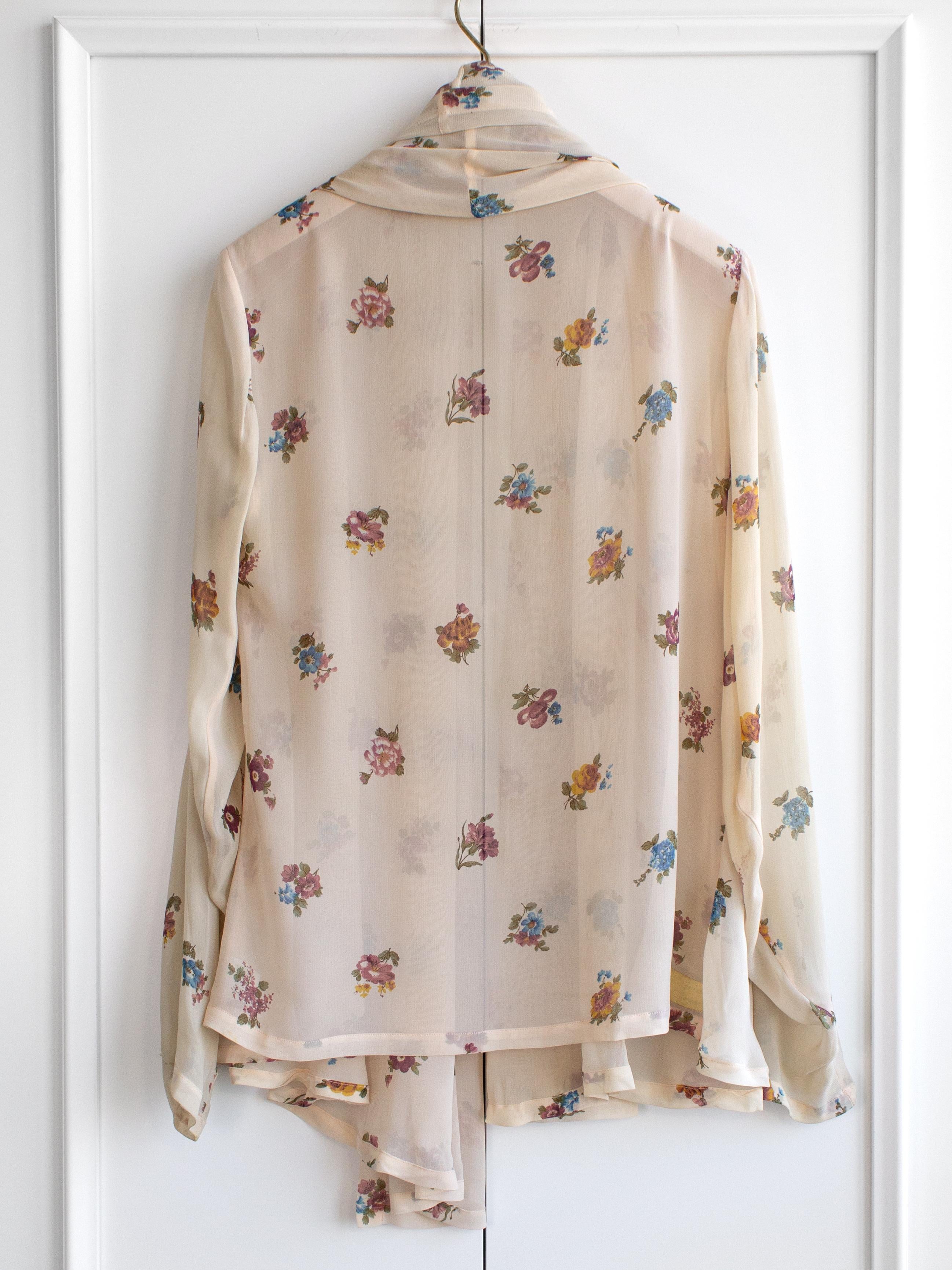 Vivienne Westwood Personally Owned 1989/1990 Pink Velvet Corset Floral Blouse 11