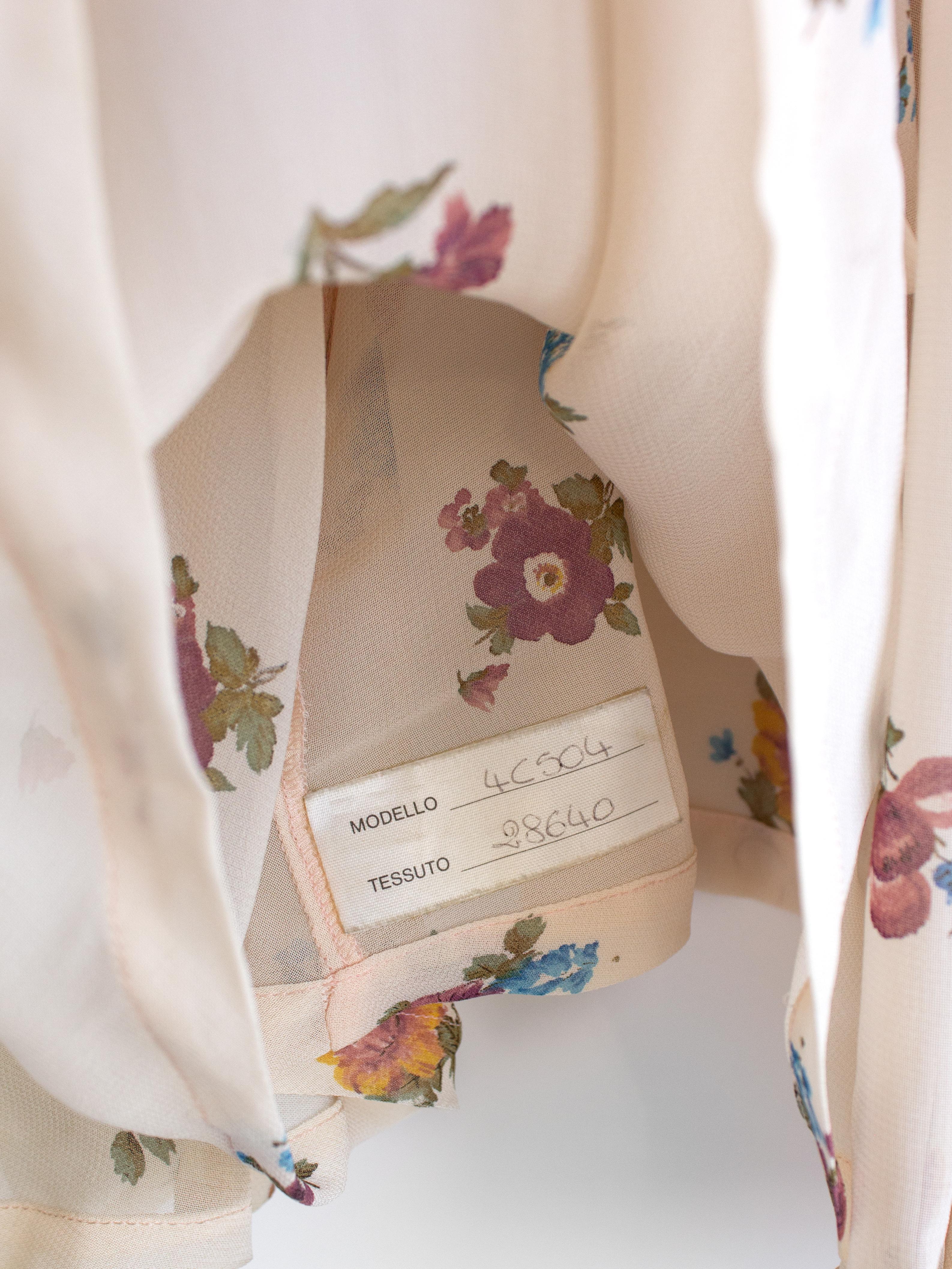 Vivienne Westwood Personally Owned 1989/1990 Pink Velvet Corset Floral Blouse 13