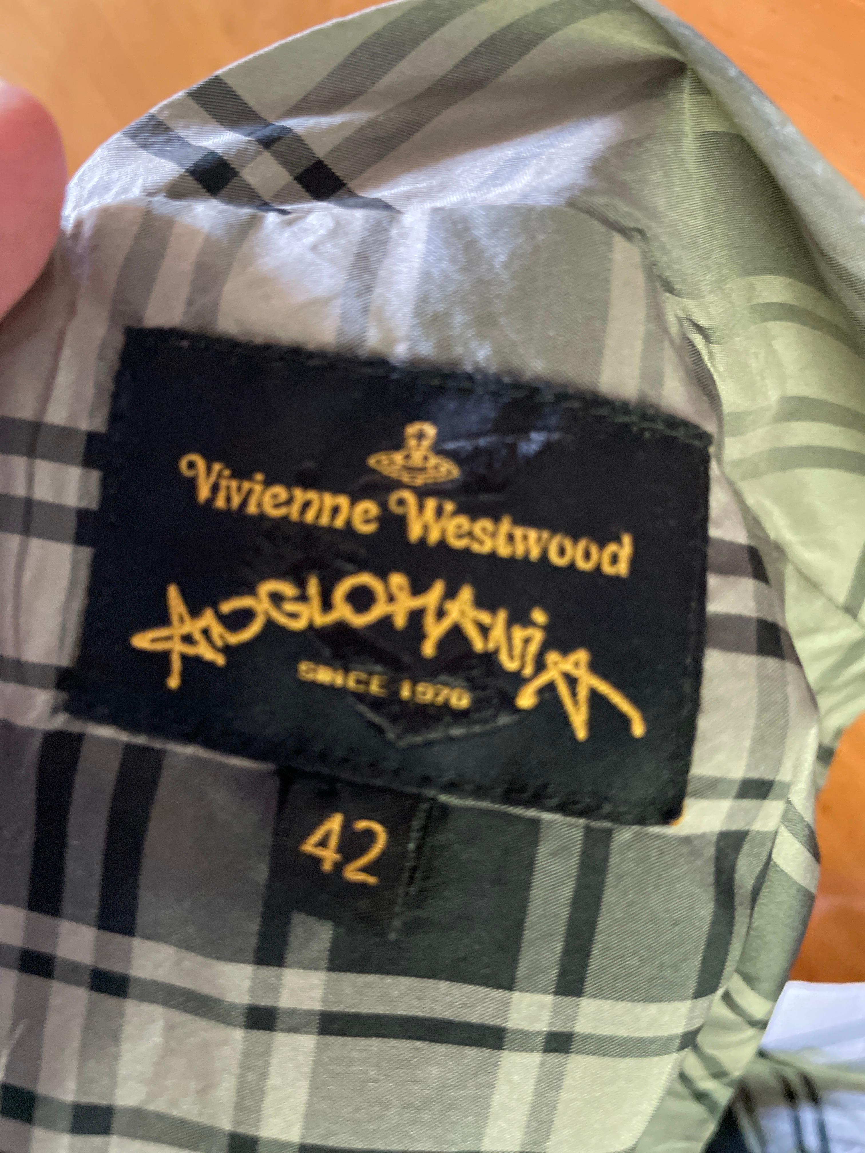 Vivienne Westwood Plaid Taffeta Day Dress for Anglomania Size 42 In Excellent Condition For Sale In Cloverdale, CA