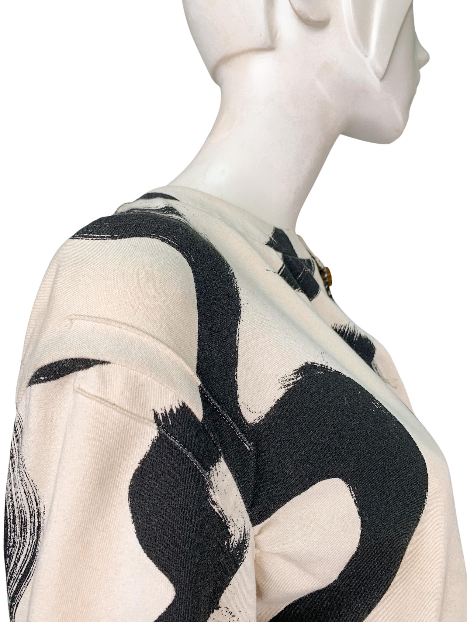 Vivienne Westwood Printed Cotton Patchwork Drawstring Waist Lightweight Jacket 4
