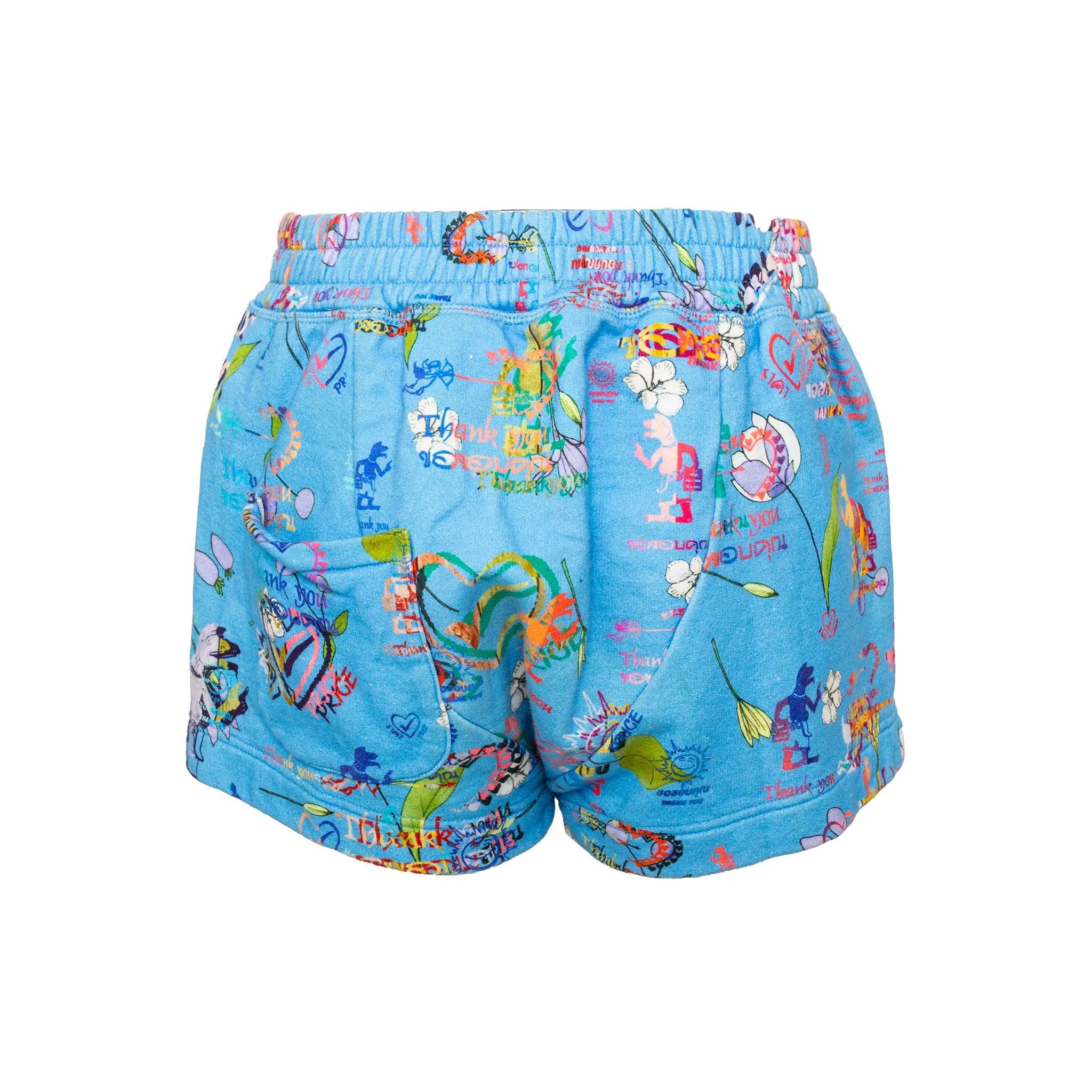 Blue Vivienne Westwood Printed Shorts - '10s For Sale