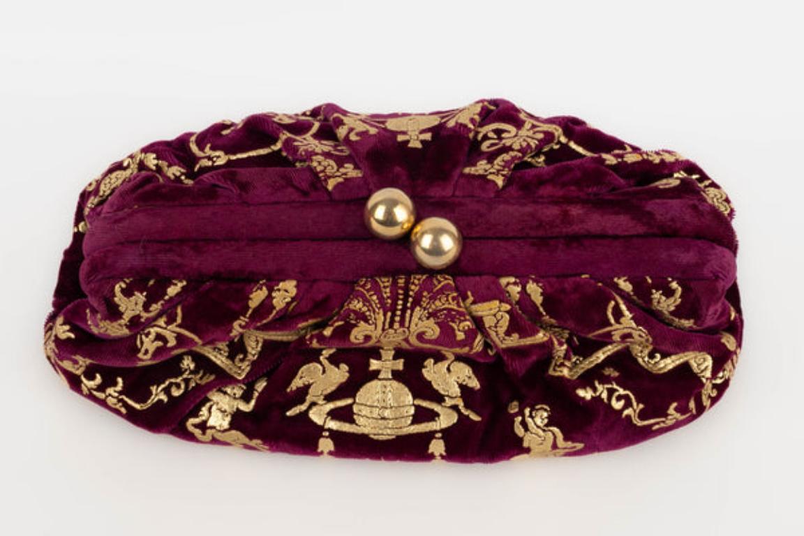 Vivienne Westwood Purple Velvet Bag/Clutch 2