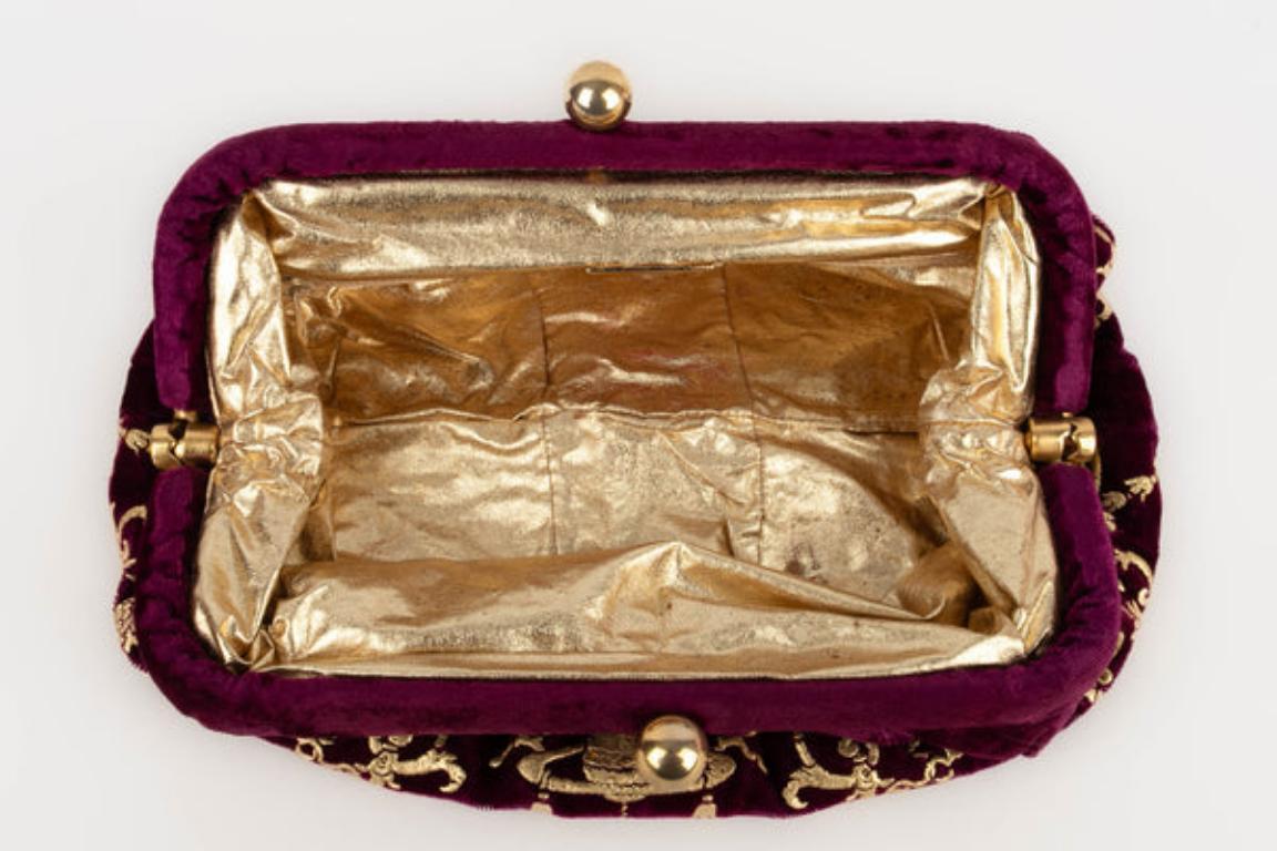 Vivienne Westwood Purple Velvet Bag/Clutch 3