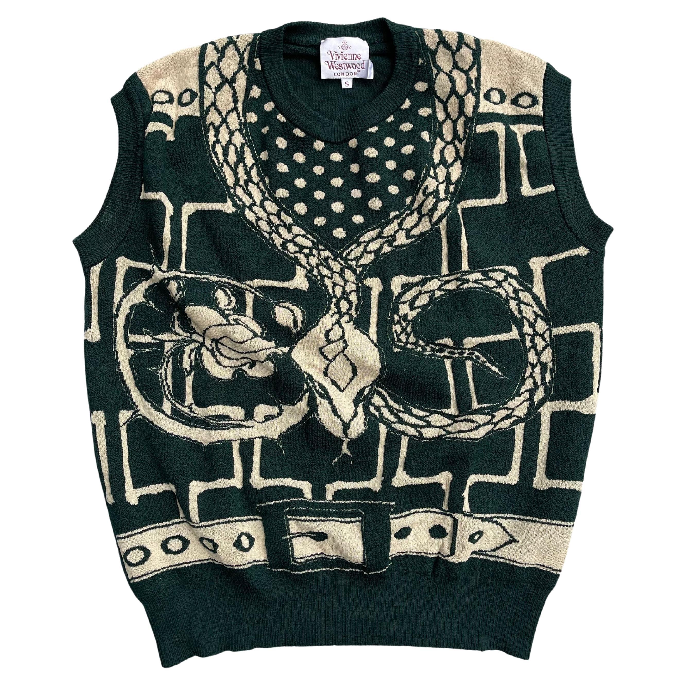 Vivienne Westwood Python and Roses Sweater Vest 