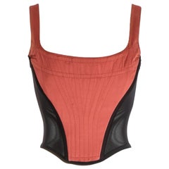 Vivienne Westwood red and black boned corset, fw 1999