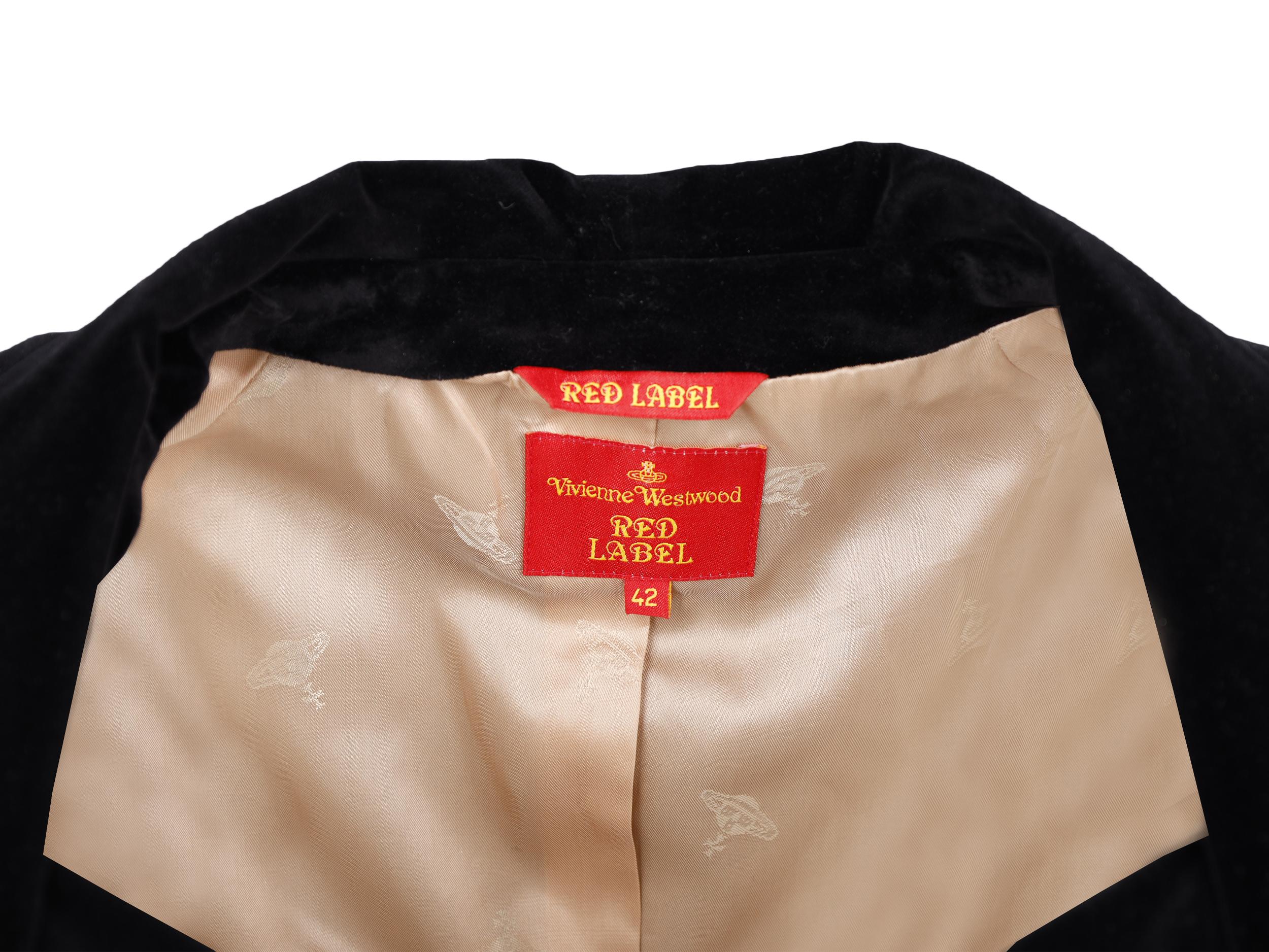 Vivienne Westwood Red Label Black Velvet Suit - '00s For Sale 1
