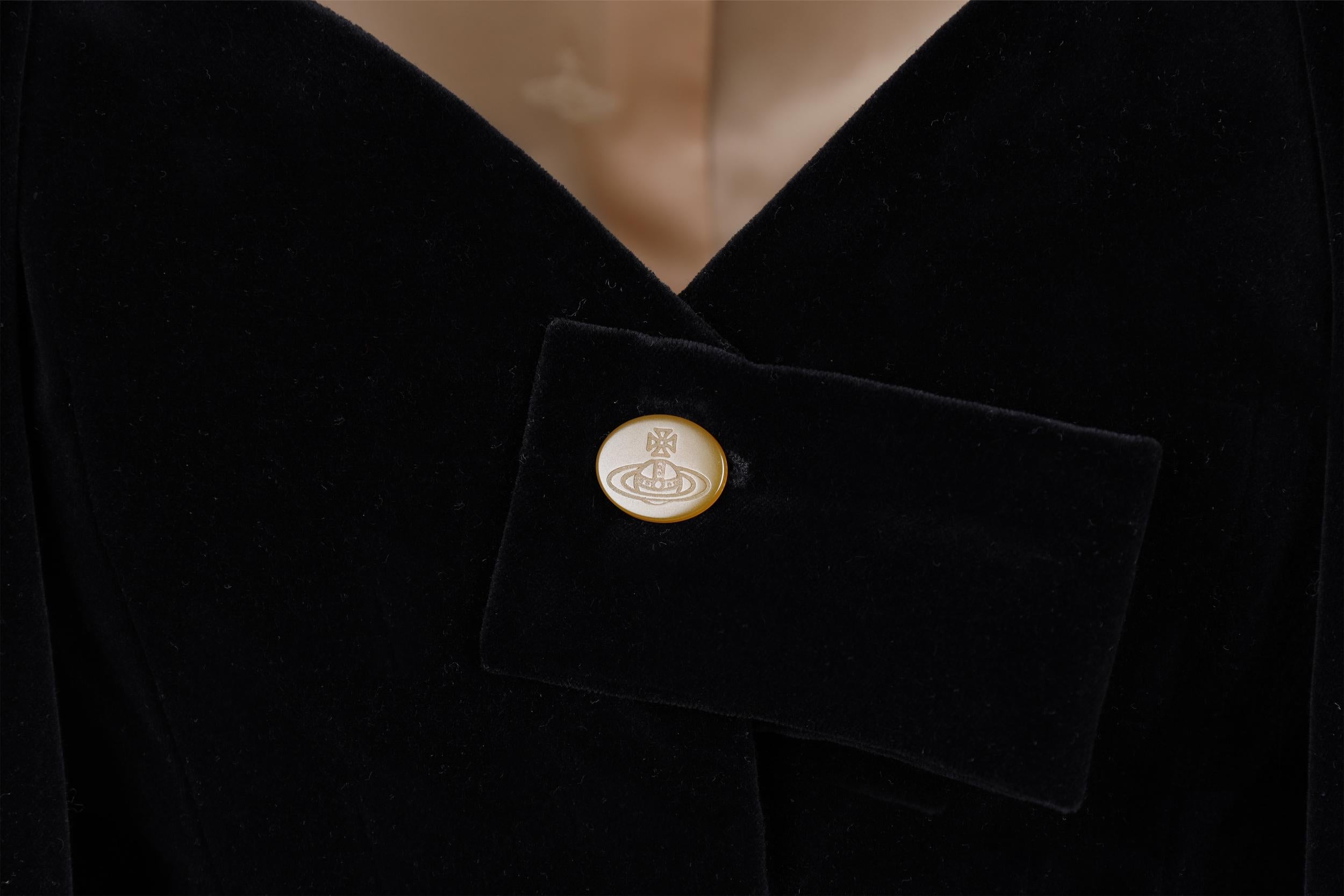 Vivienne Westwood Red Label Black Velvet Suit - '00s For Sale 2