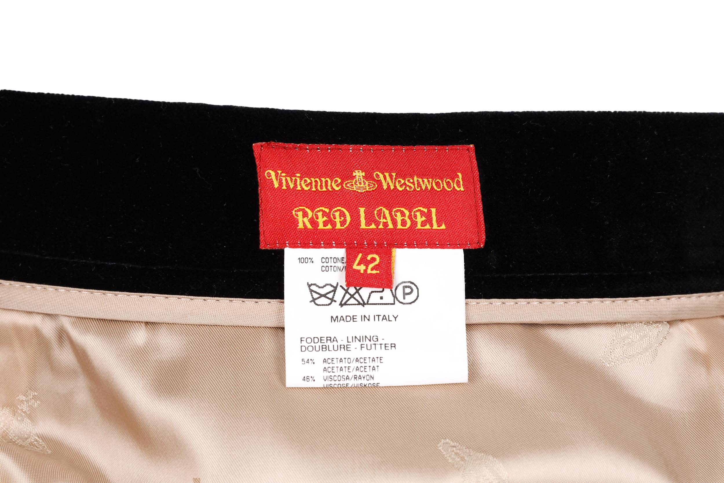 Vivienne Westwood Red Label Black Velvet Suit - '00s For Sale 5