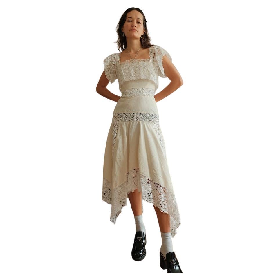 Vivienne Westwood Red Label Cream White Lace Corset Dress  For Sale