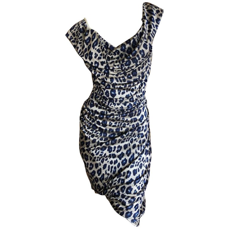 Vivienne Westwood Red Label Leopard Print Dress with Built In ...