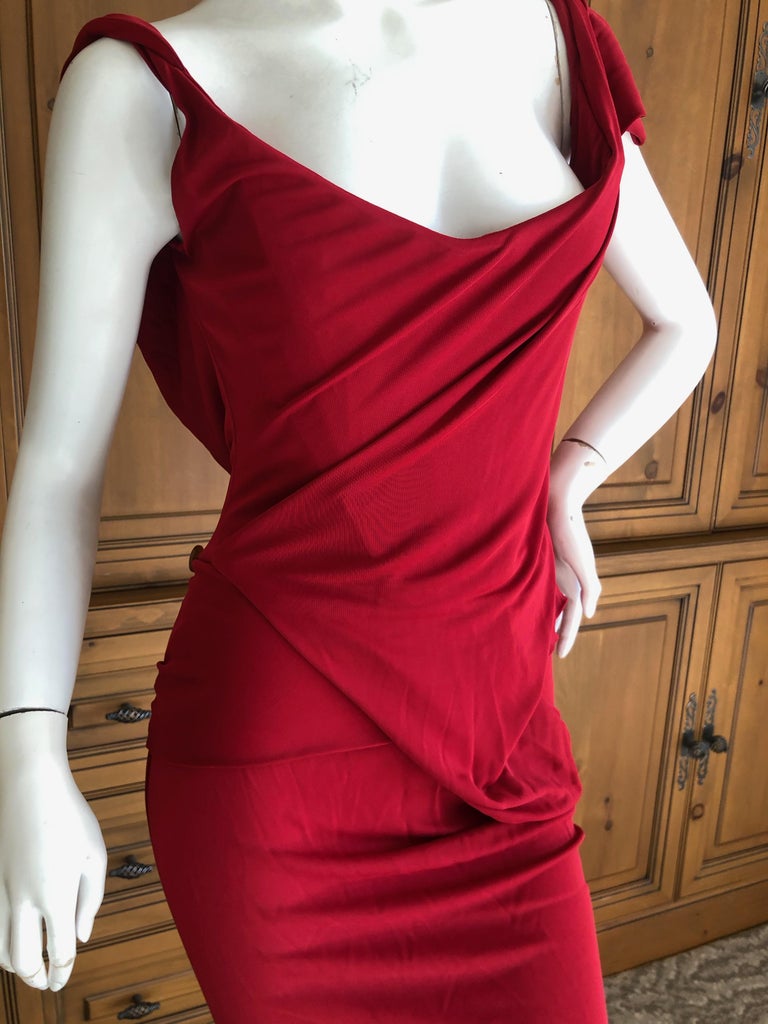 Vivienne Westwood Red Label Red Cocktail Dress with Full ...