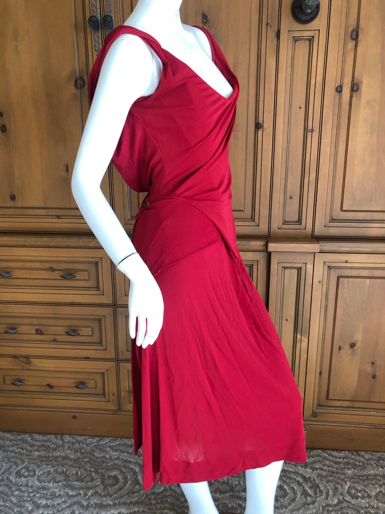 Vivienne Westwood Red Label Red Cocktail Dress with Full ...