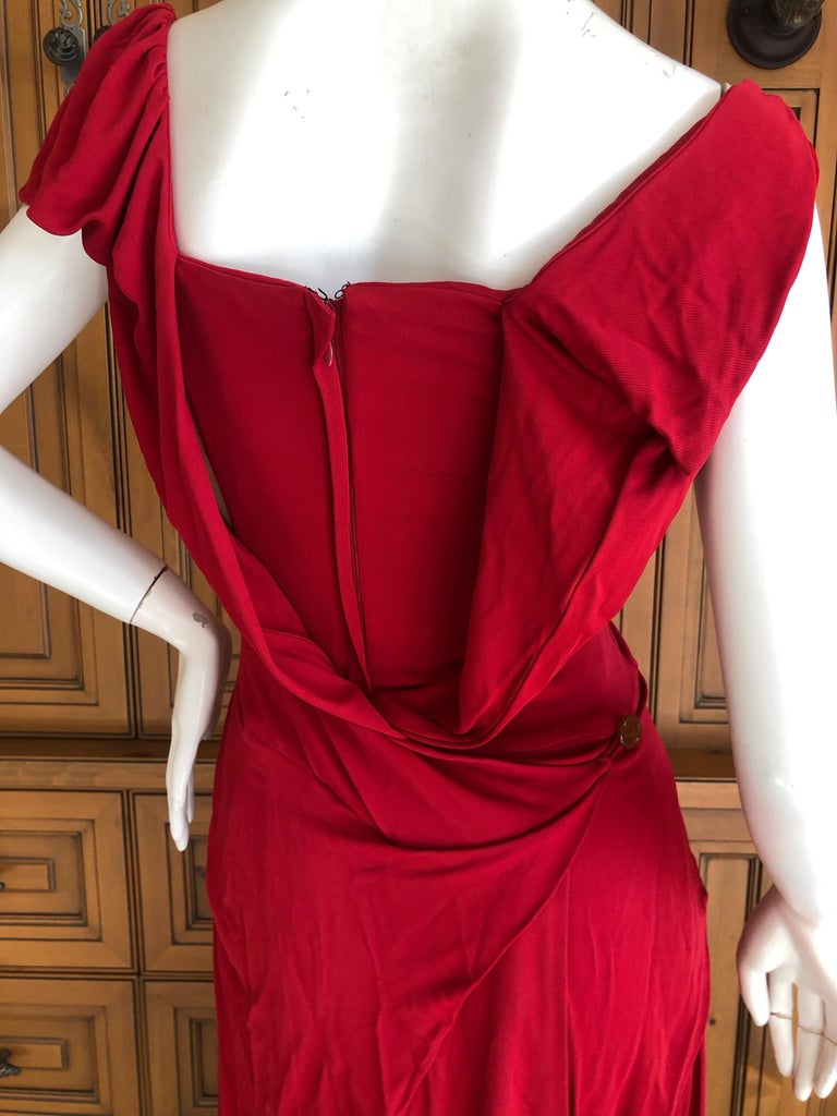 Vivienne Westwood Red Label Red Cocktail Dress with Full Vivienne Westwood Red Label Red Cocktail Dress with Full