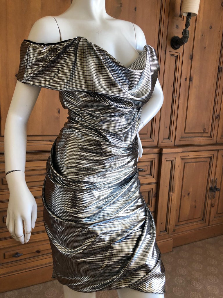 Vivienne Westwood Red Label Silver Sequin "Traffic" Cocktail Dress New w  Tags L at 1stDibs | vivienne westwood sequin dress, red and silver sequin  dress