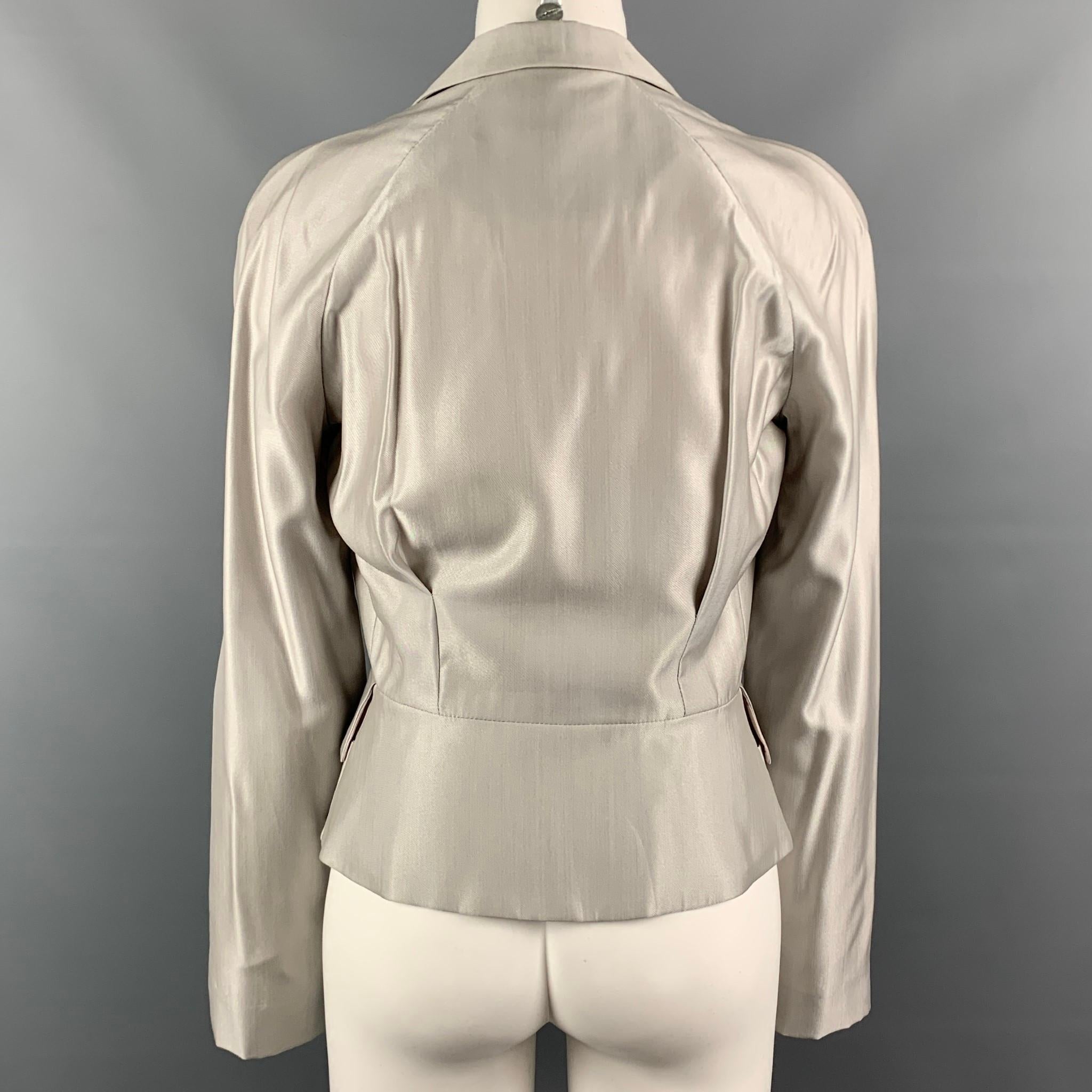 VIVIENNE WESTWOOD RED LABEL Größe 6 Hellgraue Jacke aus Viskosemischung (Beige)