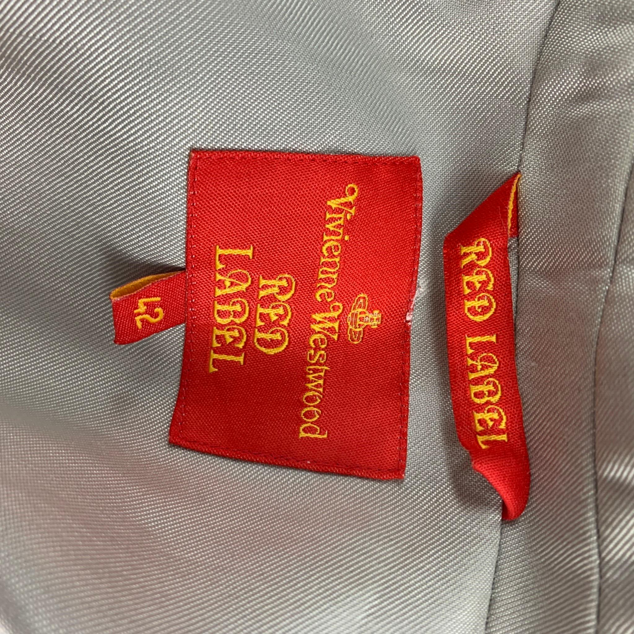 VIVIENNE WESTWOOD RED LABEL Größe 6 Hellgraue Jacke aus Viskosemischung 2