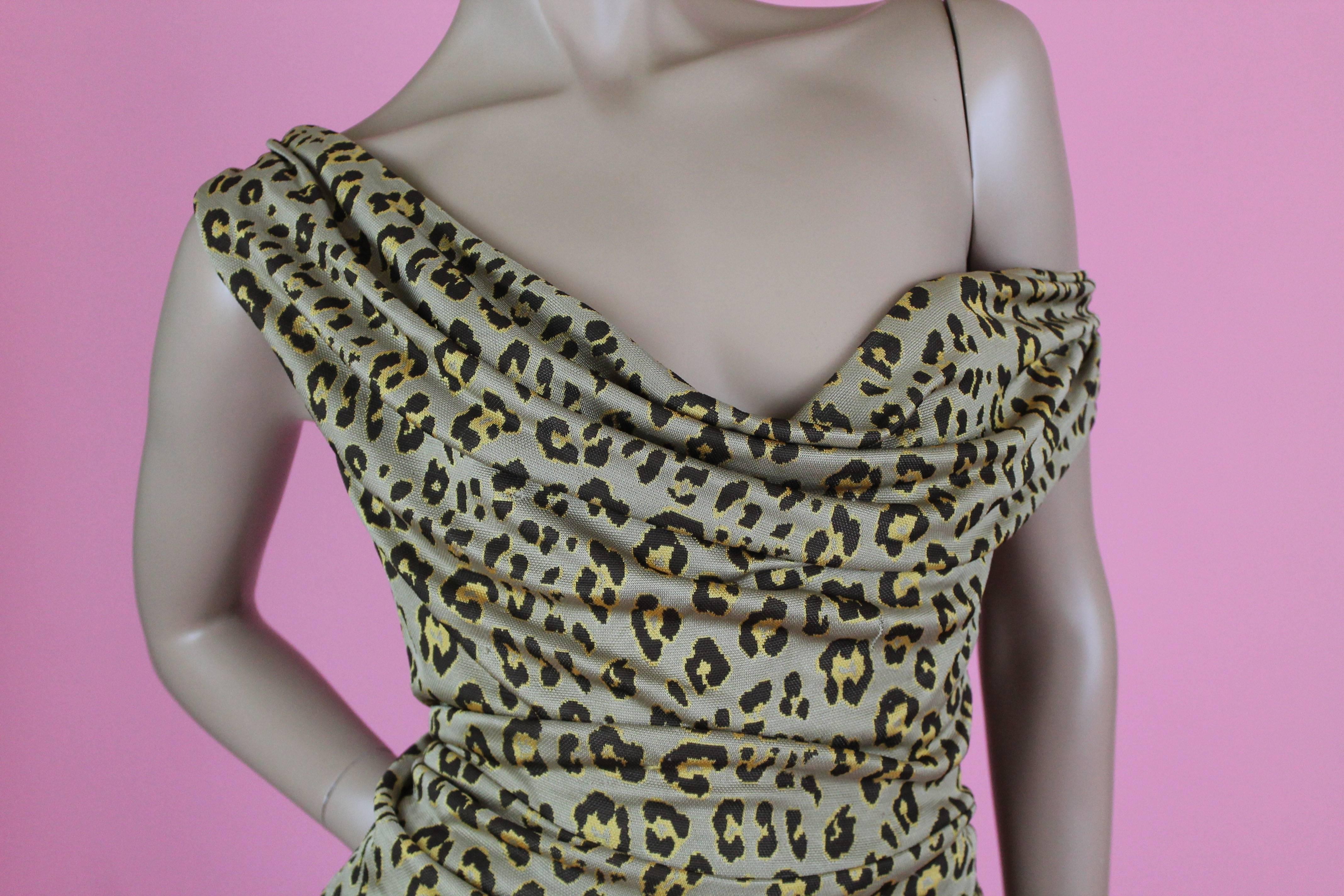 Gray Vivienne Westwood Red Label Leopard Print Cocotte Dress, S / S 2011, Size S 