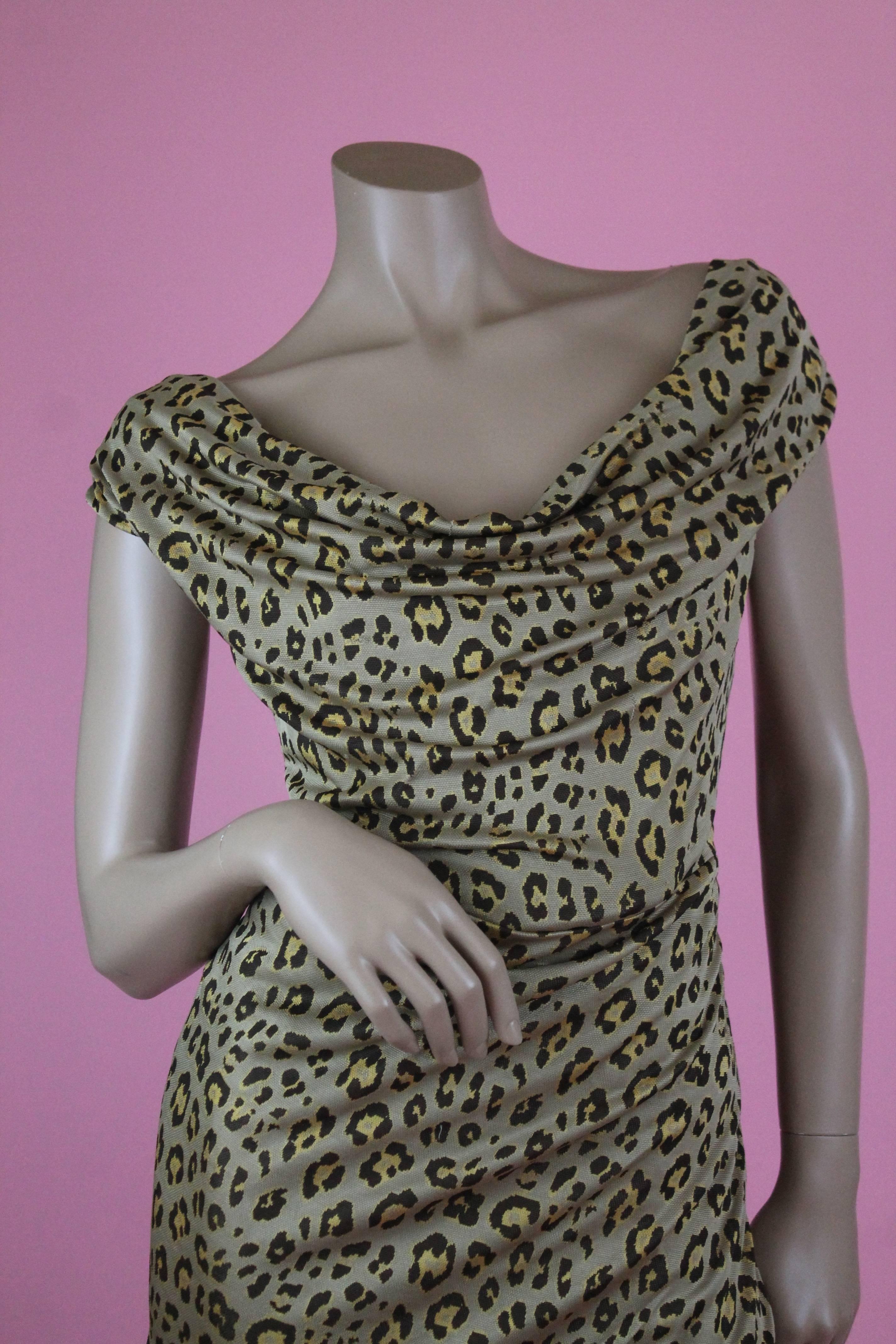 Vivienne Westwood Red Label Leopard Print Cocotte Dress, S / S 2011, Size S  In Good Condition In Los Angeles, CA