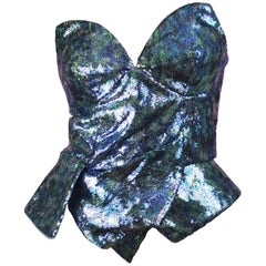 Vivienne Westwood Red Label SS2011 Sequined Corset Size 40 IT / 4 US