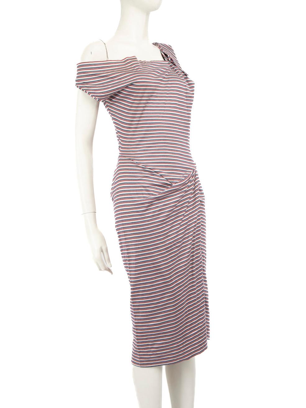 CONDITION is Good. General wear to dress is evident. Light discolouration marks to the front centre, bottom left side and on the left side sleeve on this used Vivienne Westwood Red Label designer resale item.
 
 Details
 Multicolour
 Cotton
 Dress
