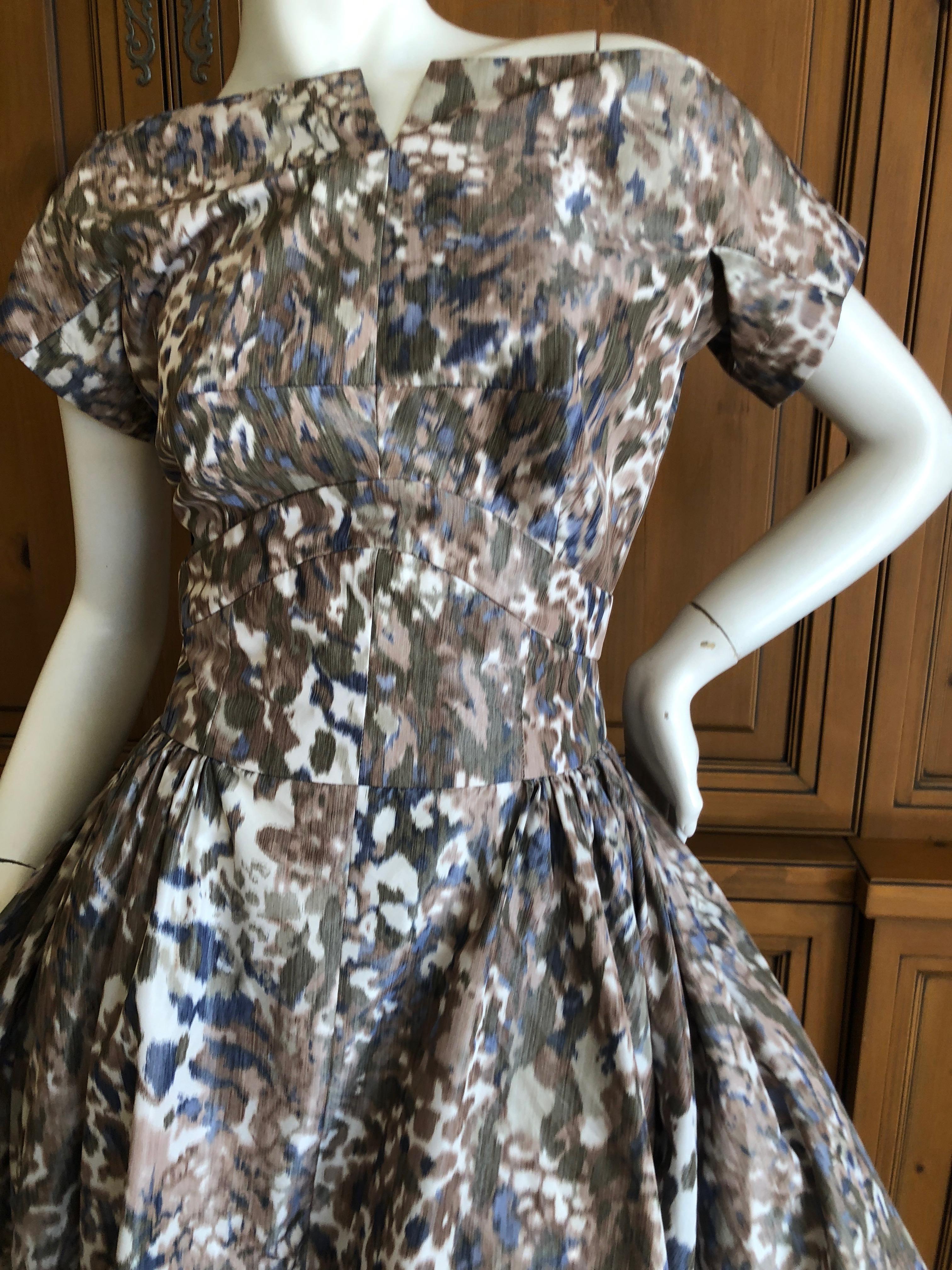 Vivienne Westwood Red Label Taffeta Floral Print 40's Style Dress   For Sale 1