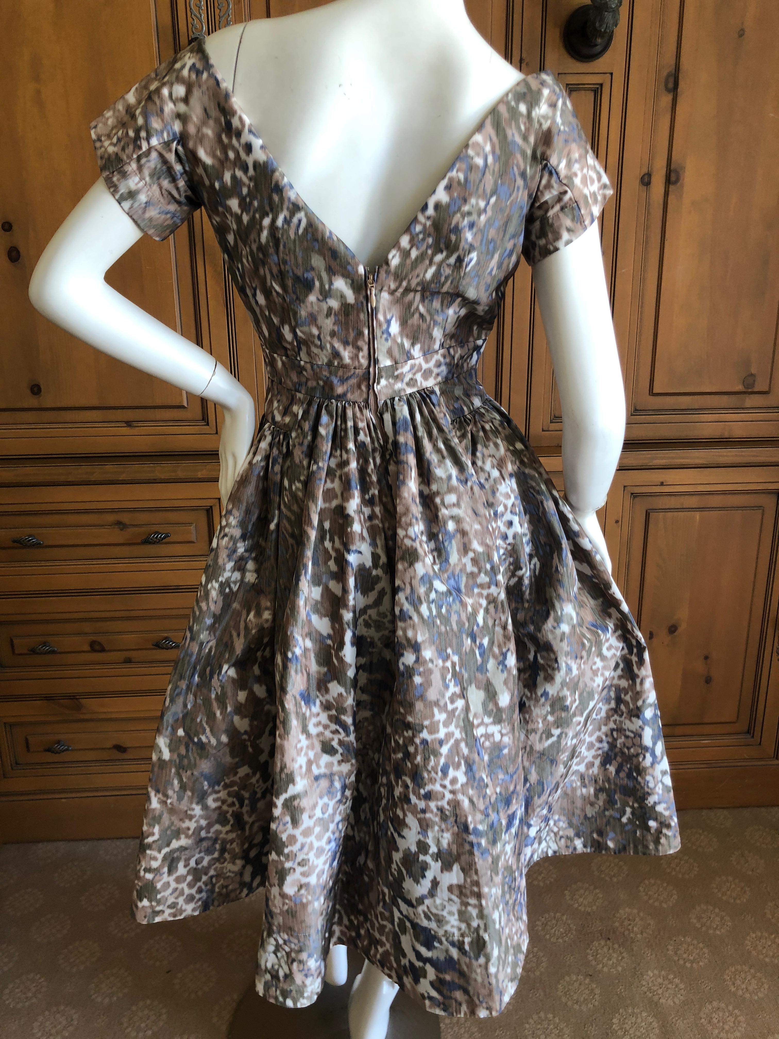 Vivienne Westwood Red Label Taffeta Floral Print 40's Style Dress   For Sale 3