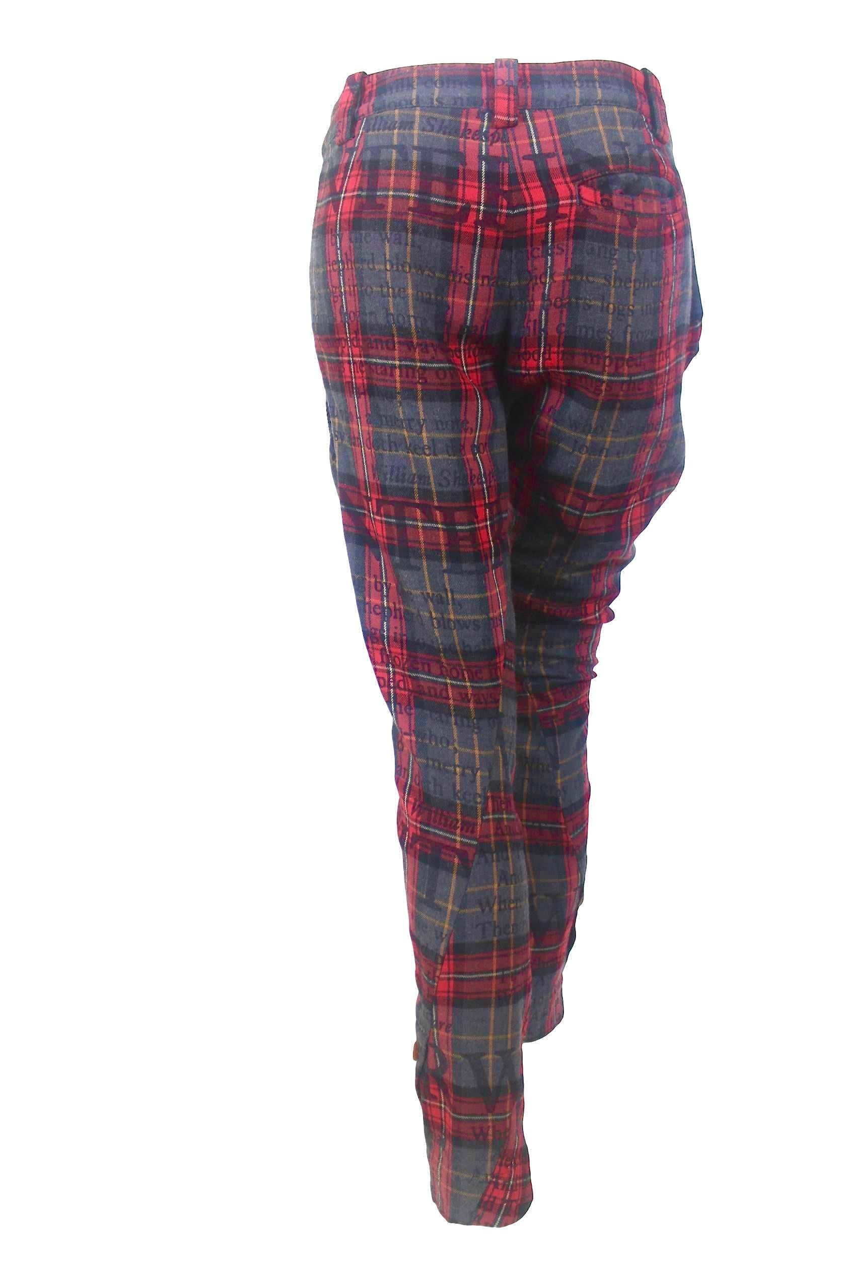 Vivienne Westwood Red Label Twisted Leg Tartan Trousers 3