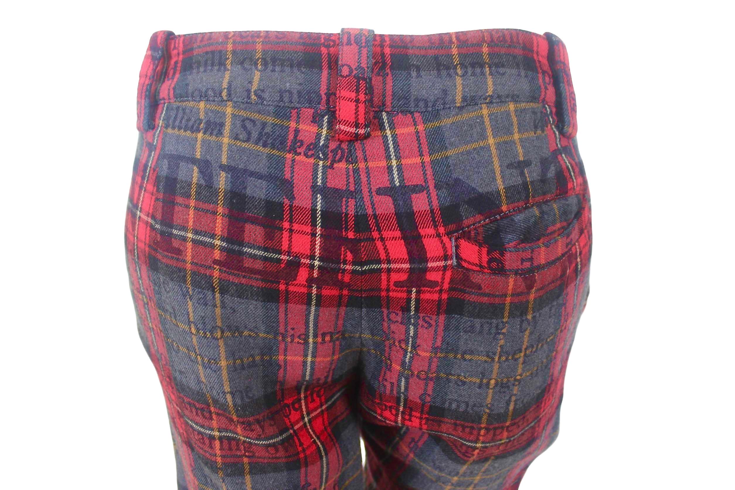 Vivienne Westwood Red Label Twisted Leg Tartan Trousers 4