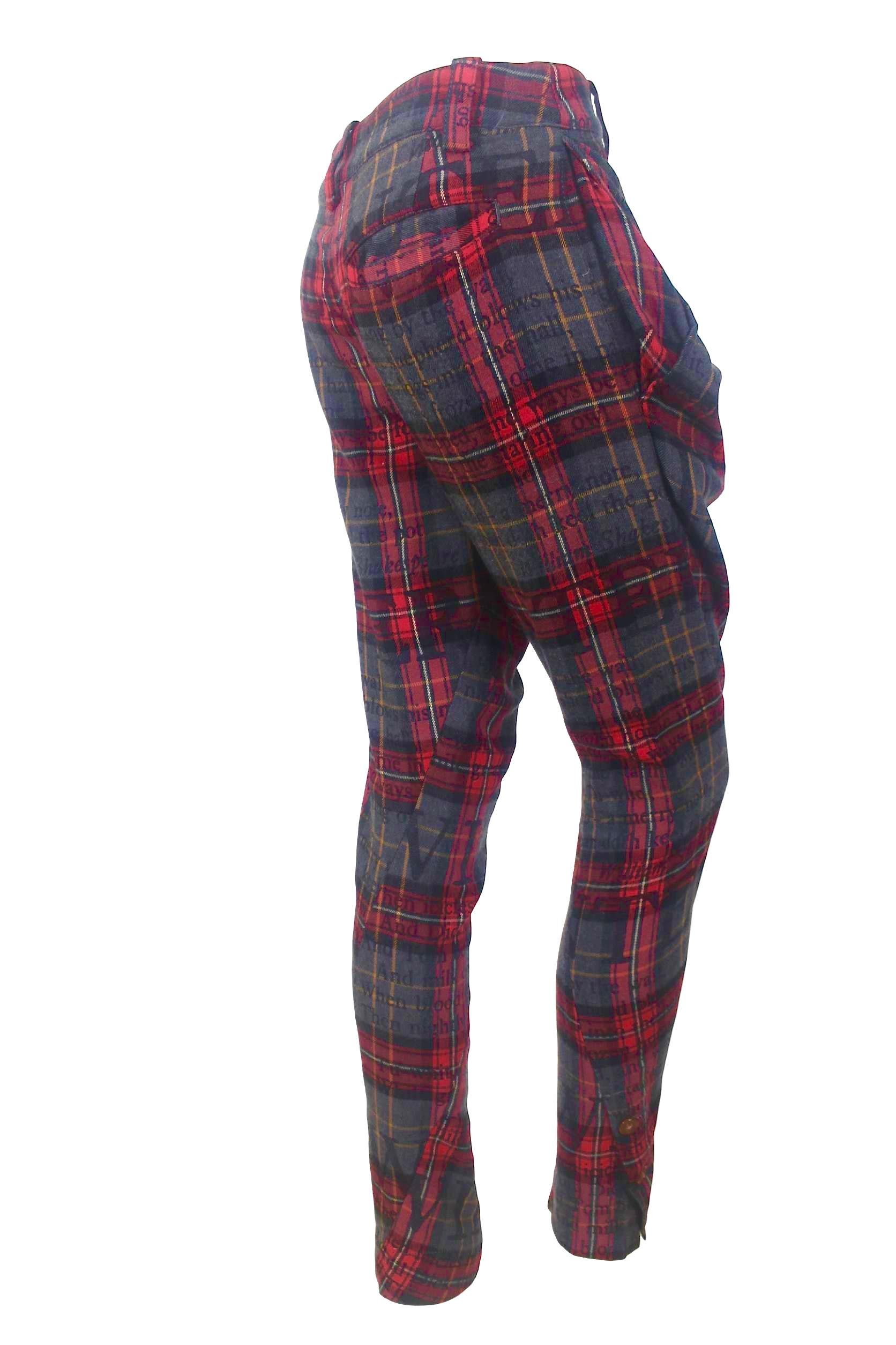 Vivienne Westwood Red Label Twisted Leg Tartan Trousers 5