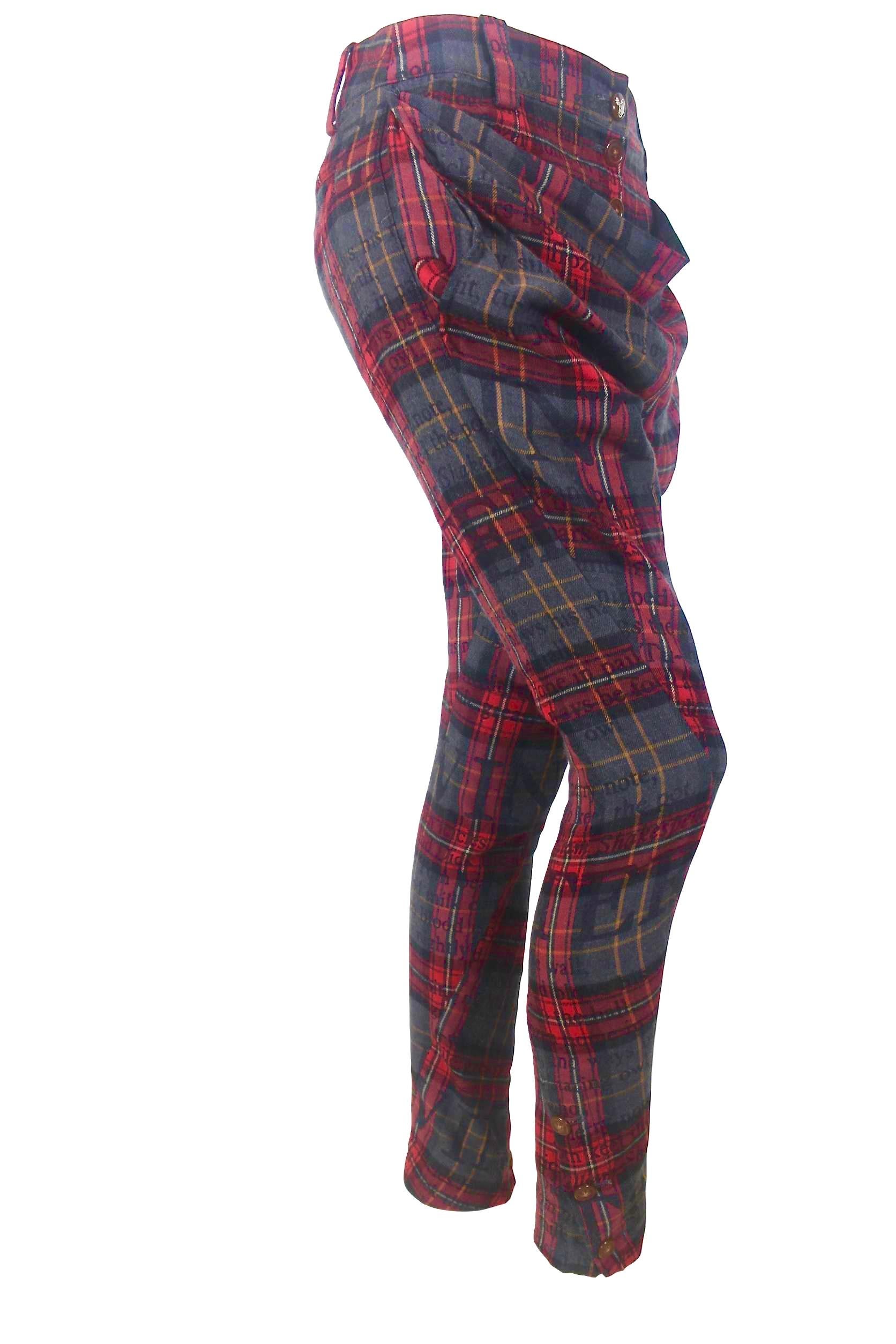 Vivienne Westwood Red Label Twisted Leg Tartan Trousers 6