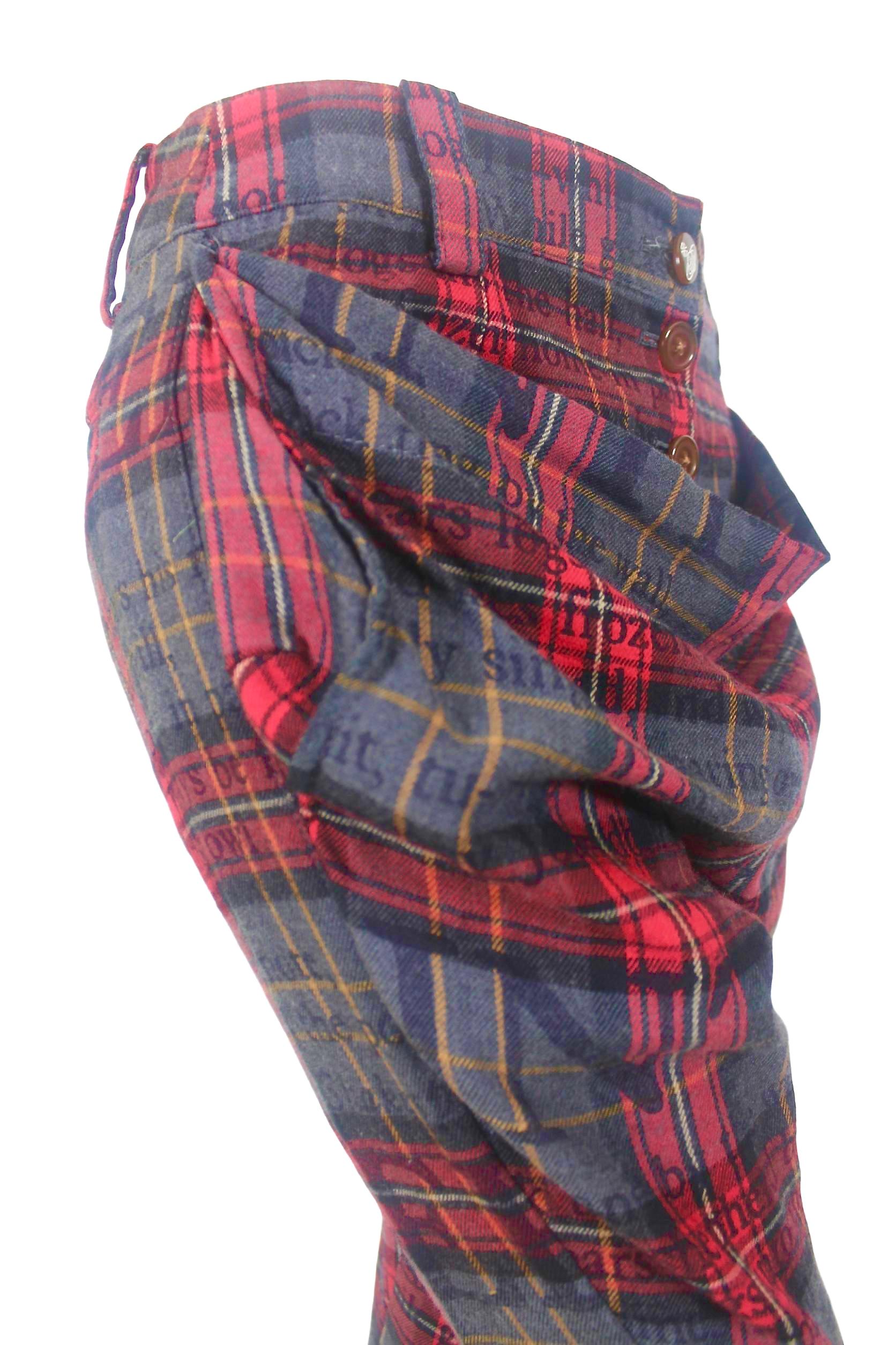 Vivienne Westwood Red Label Twisted Leg Tartan Trousers 7