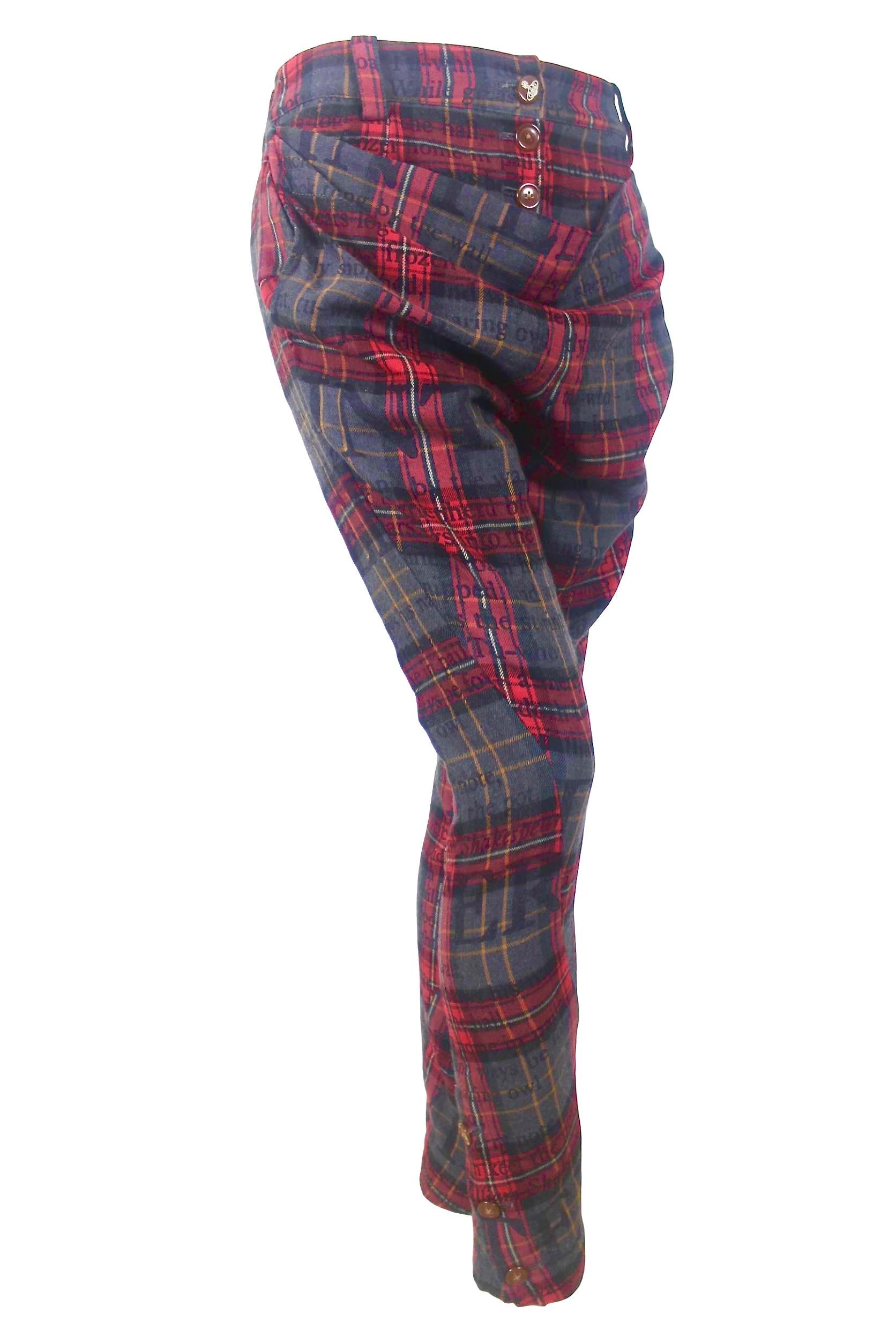 Vivienne Westwood Red Label Twisted Leg Tartan Trousers 9