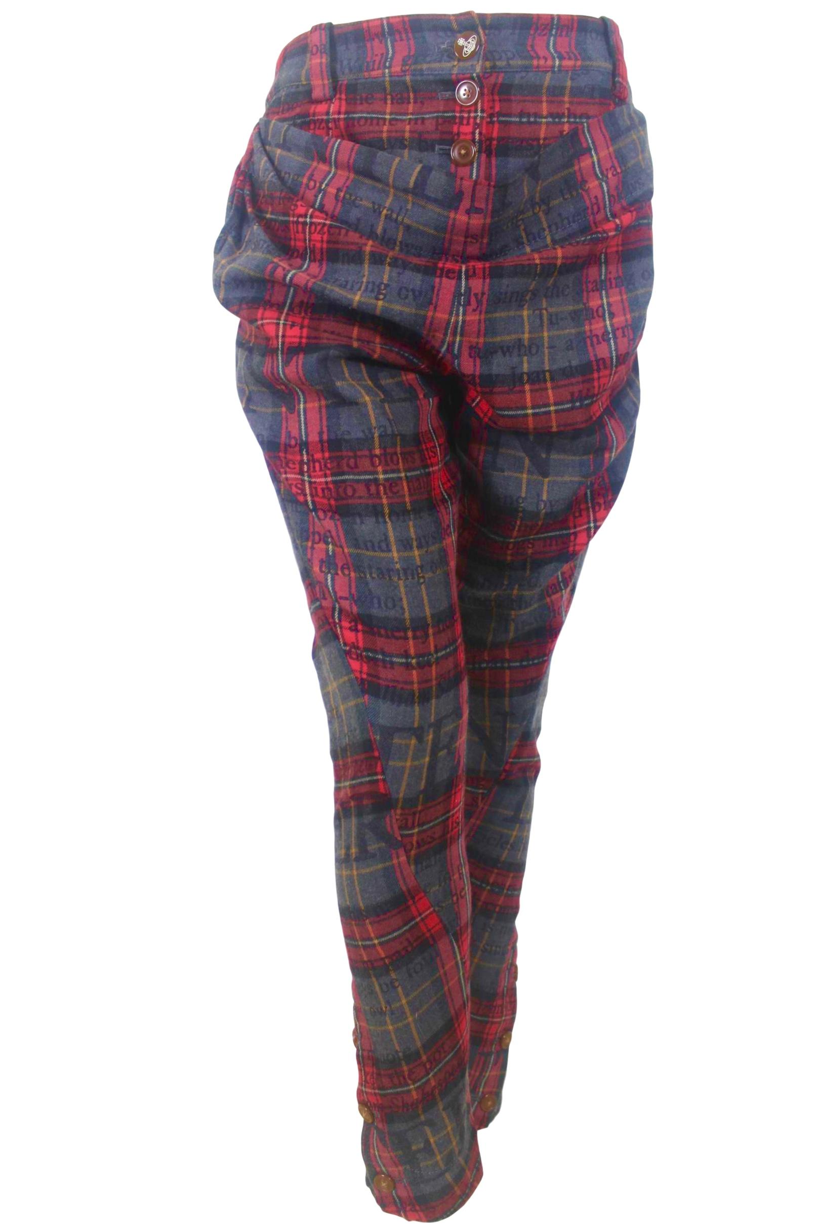 Vivienne Westwood Red Label Twisted Leg Tartan Trousers 11