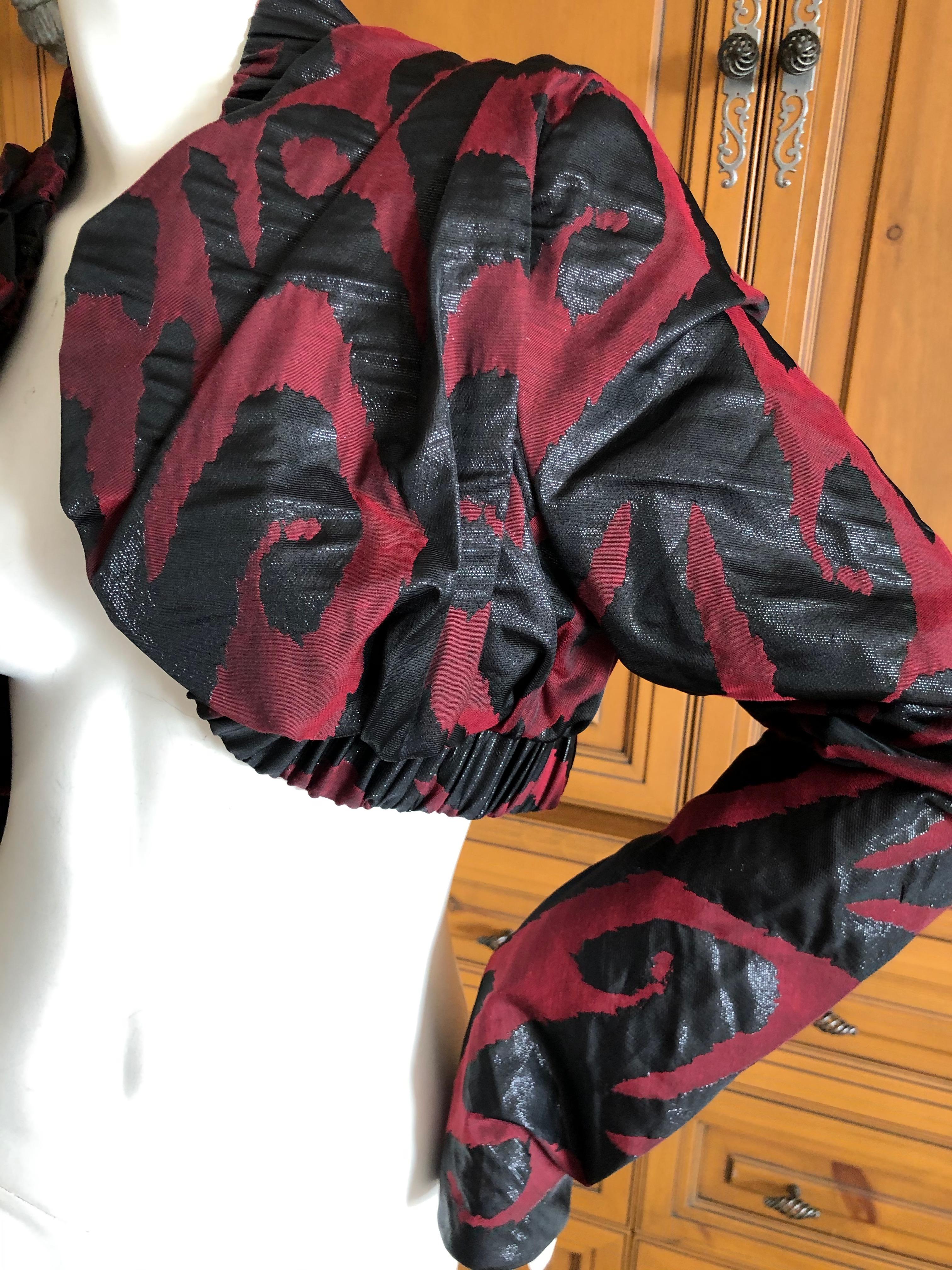 Vivienne Westwood Red Label Vintage Brocade Cropped Bolero Jacket   In Excellent Condition For Sale In Cloverdale, CA