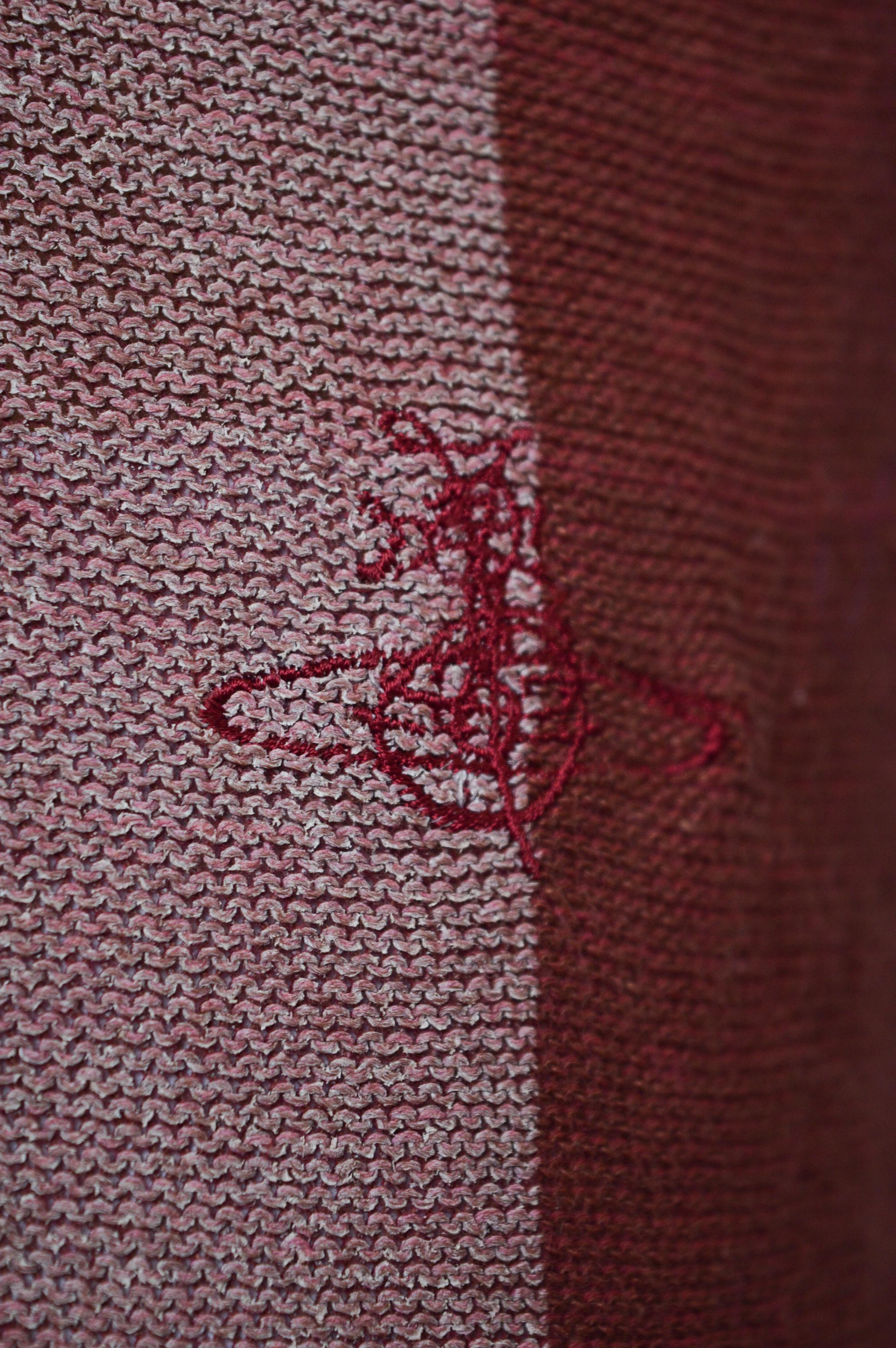Men's Vivienne Westwood Red Punk Lips Marroon Screen Print Burgundy - Sweater Jumper