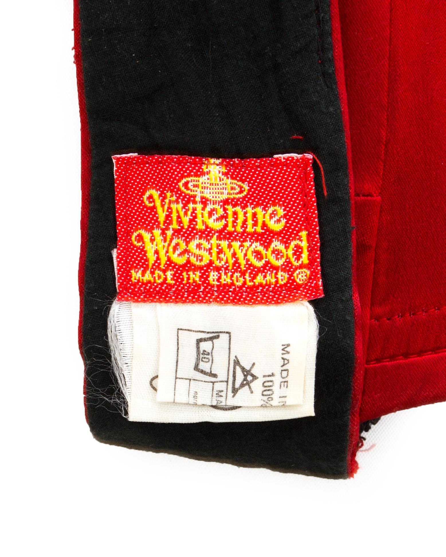 Vivienne Westwood red satin boned corset, ca. 1991 2