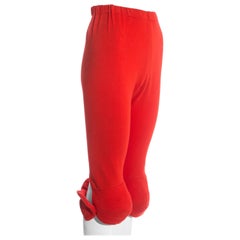 Vintage Vivienne Westwood red stirrup 'Civilizade' leggings, ss 1989