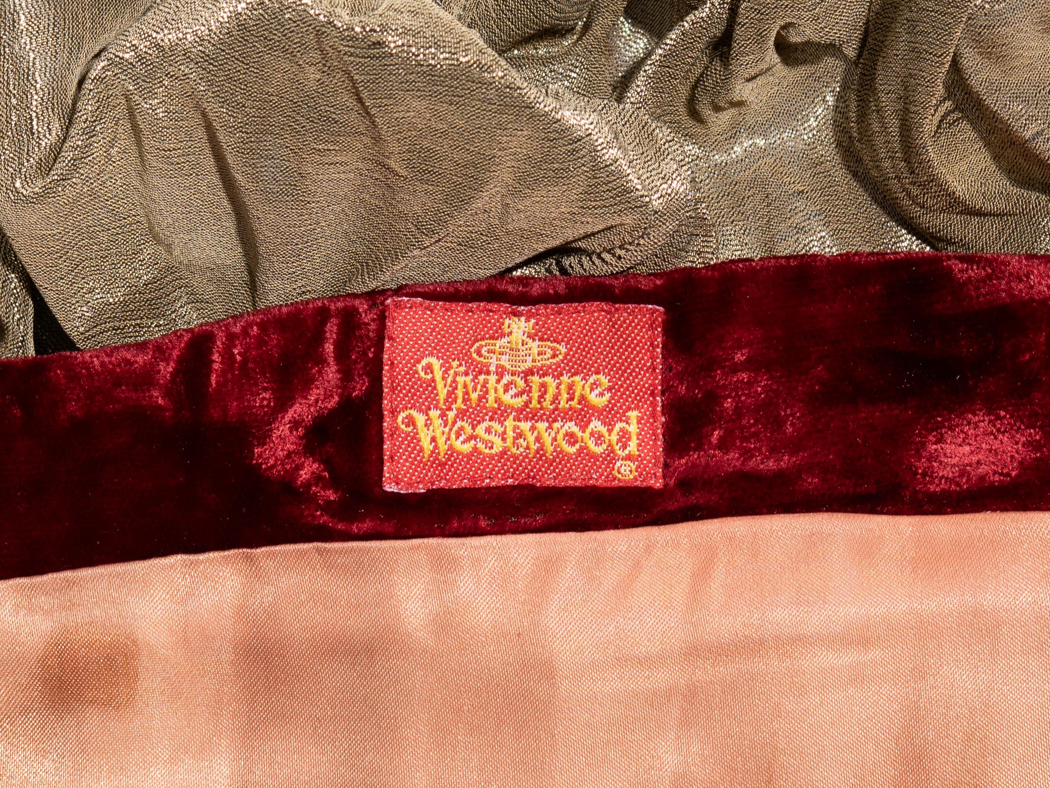 Vivienne Westwood red velvet strapless corset, fw 1989 For Sale 4