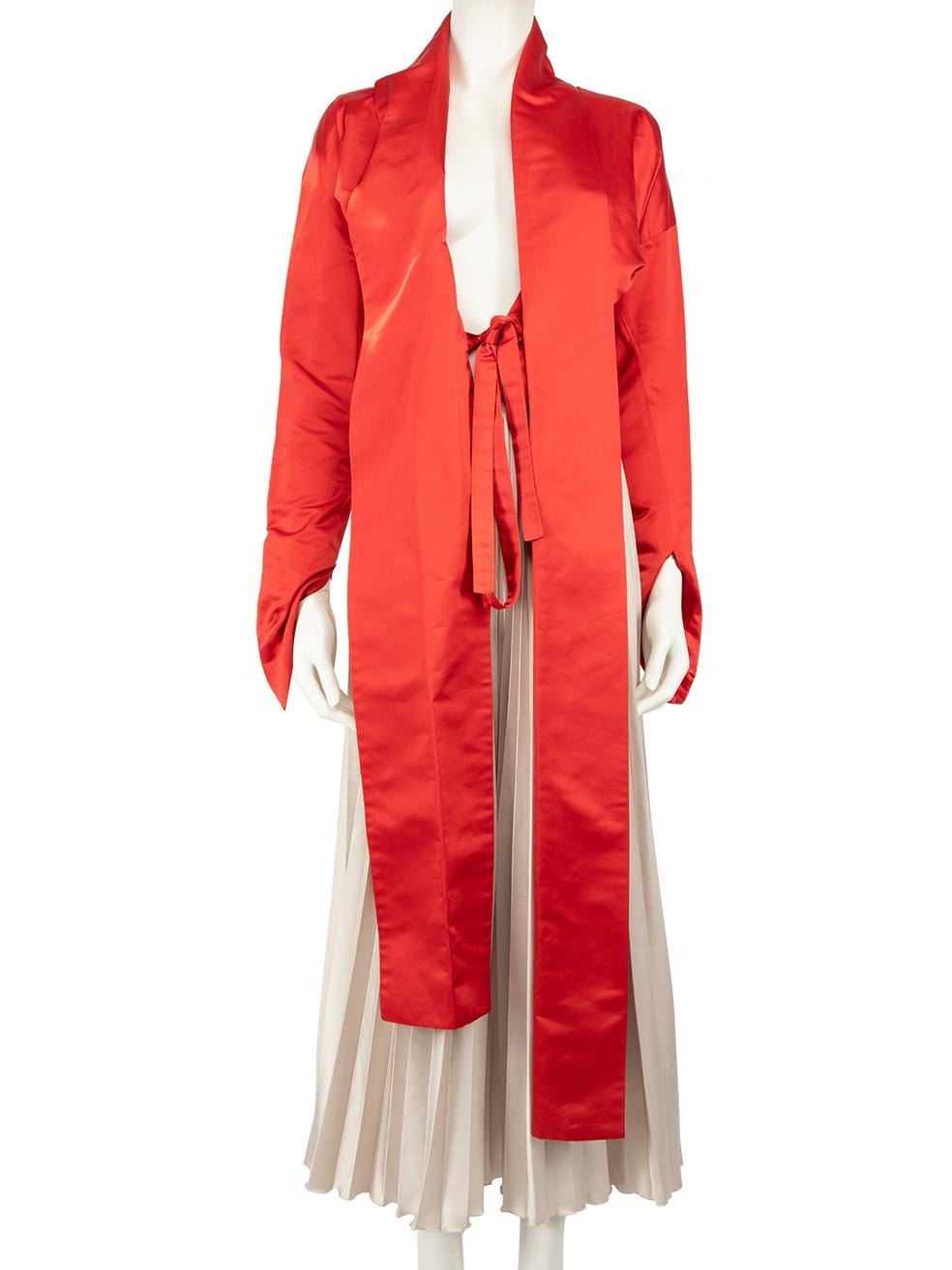 Vivienne Westwood Red Wrap Around Cropped Jacket Size S In Good Condition For Sale In London, GB