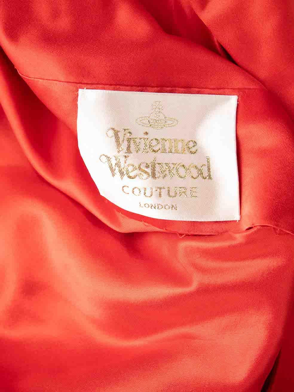 Vivienne Westwood Red Wrap Around Cropped Jacket Size S For Sale 4