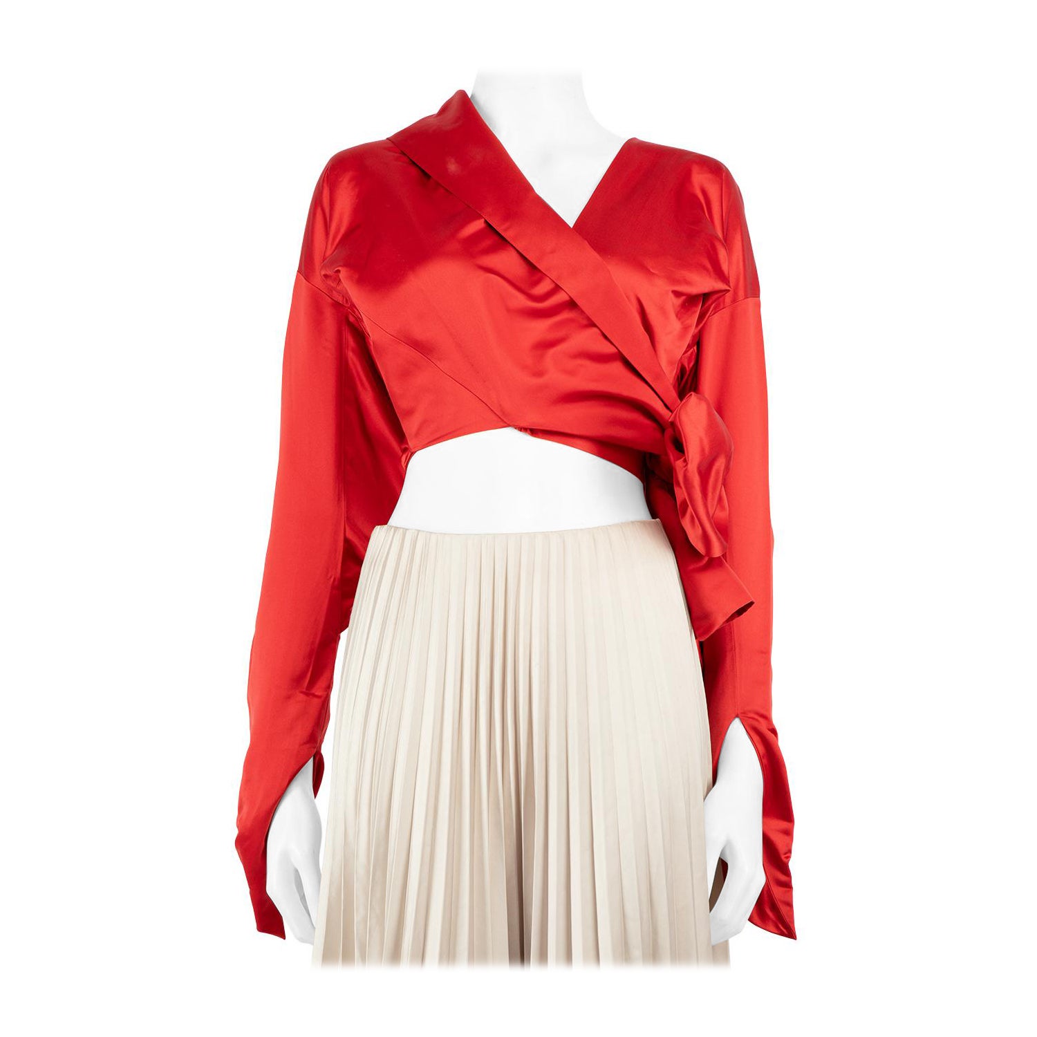 Vivienne Westwood Rote Wickeljacke mit Wickel umwickelt Größe S