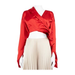Vivienne Westwood Red Wrap Around Cropped Jacket Size S