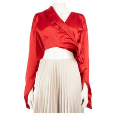 Vivienne Westwood Red Wrap Around Cropped Jacket Size S