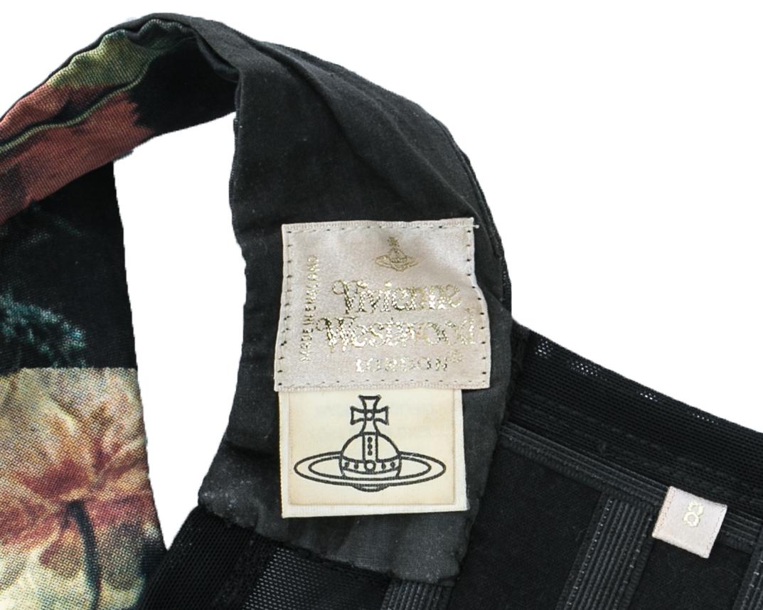 Vivienne Westwood Renaissance floral print 'Vive La Cocotte' corset, fw 1995 In Excellent Condition For Sale In London, London