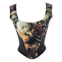 Vintage Vivienne Westwood Renaissance floral print 'Vive La Cocotte' corset, fw 1995